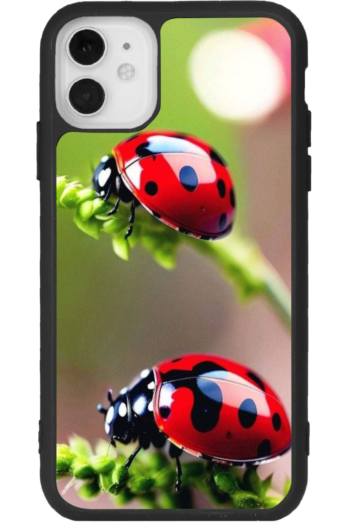 Aksel Kılıf iphone 12 Mini Uyumlu Baskılı, Mat Siyah Renk, Yumuşak Silikon, Koruyucu, Şok Emici Kapak, Kılıf