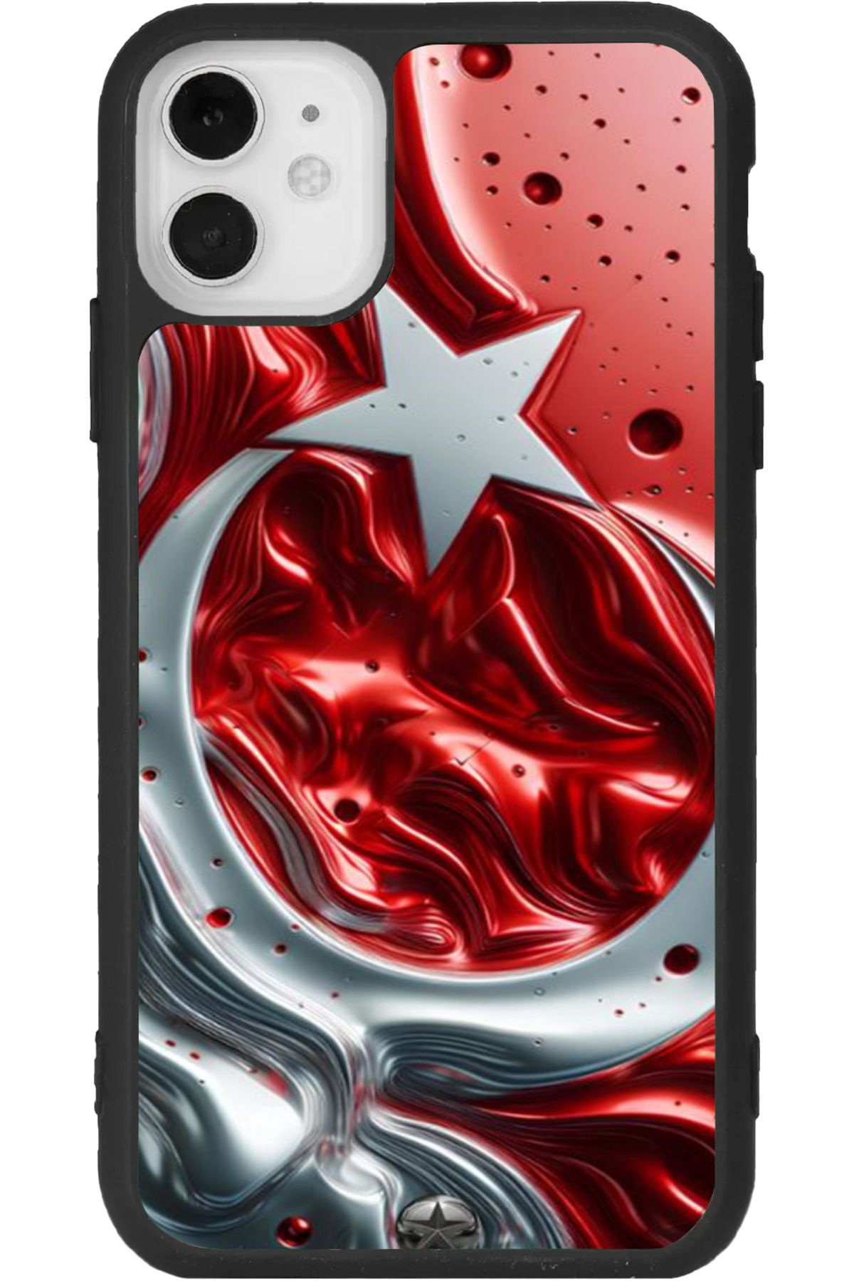 Aksel Kılıf iphone 12 Uyumlu Baskılı, Mat Siyah Renk, Yumuşak Silikon, Koruyucu, Şok Emici Kapak, Kılıf