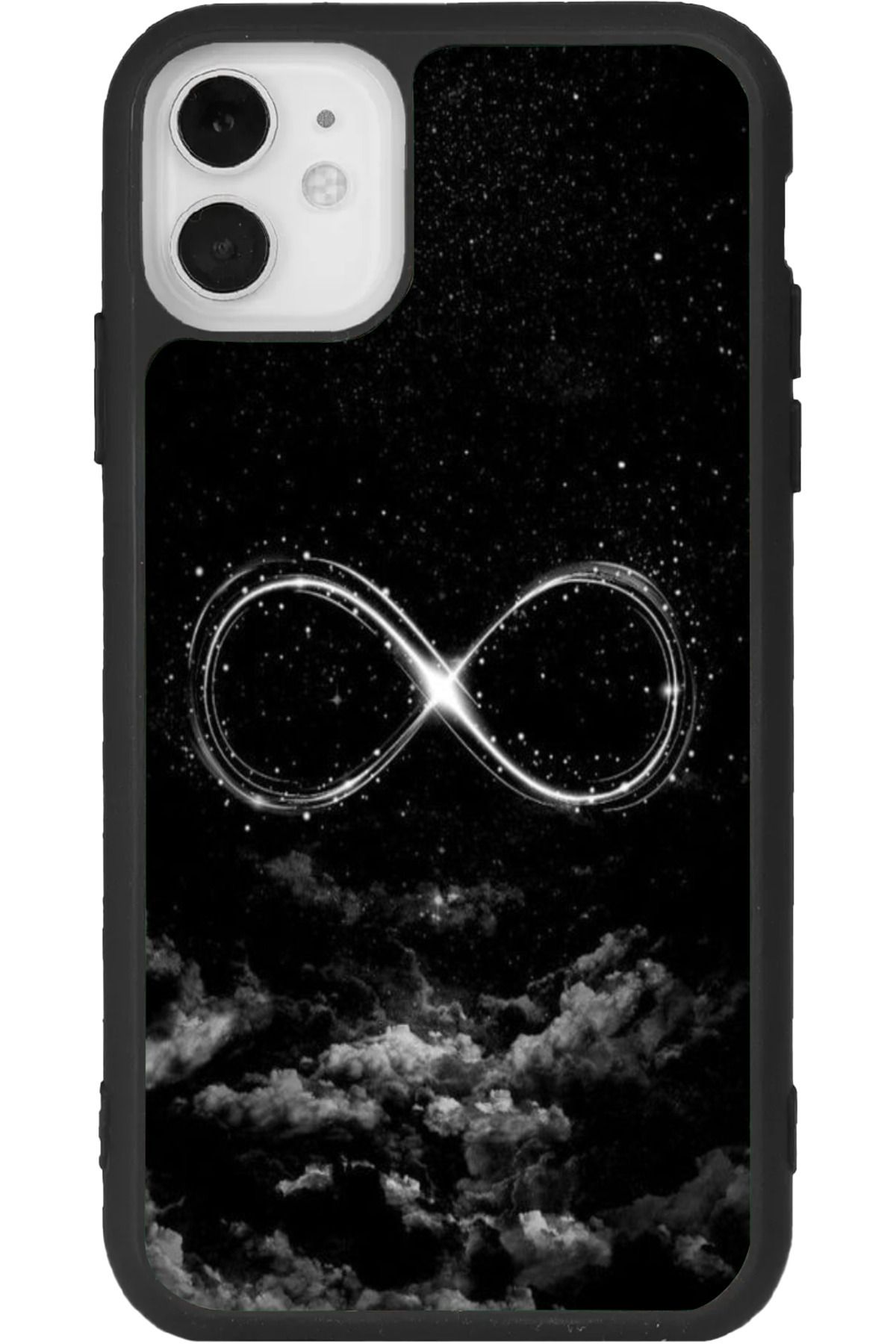 Aksel Kılıf iphone 12 Mini Uyumlu Baskılı, Mat Siyah Renk, Yumuşak Silikon, Koruyucu, Şok Emici Kapak, Kılıf
