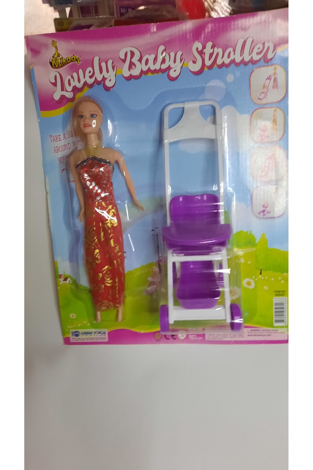 TOYSTAR Kartelada Pusetli Bebek 28 cm Kırmızı