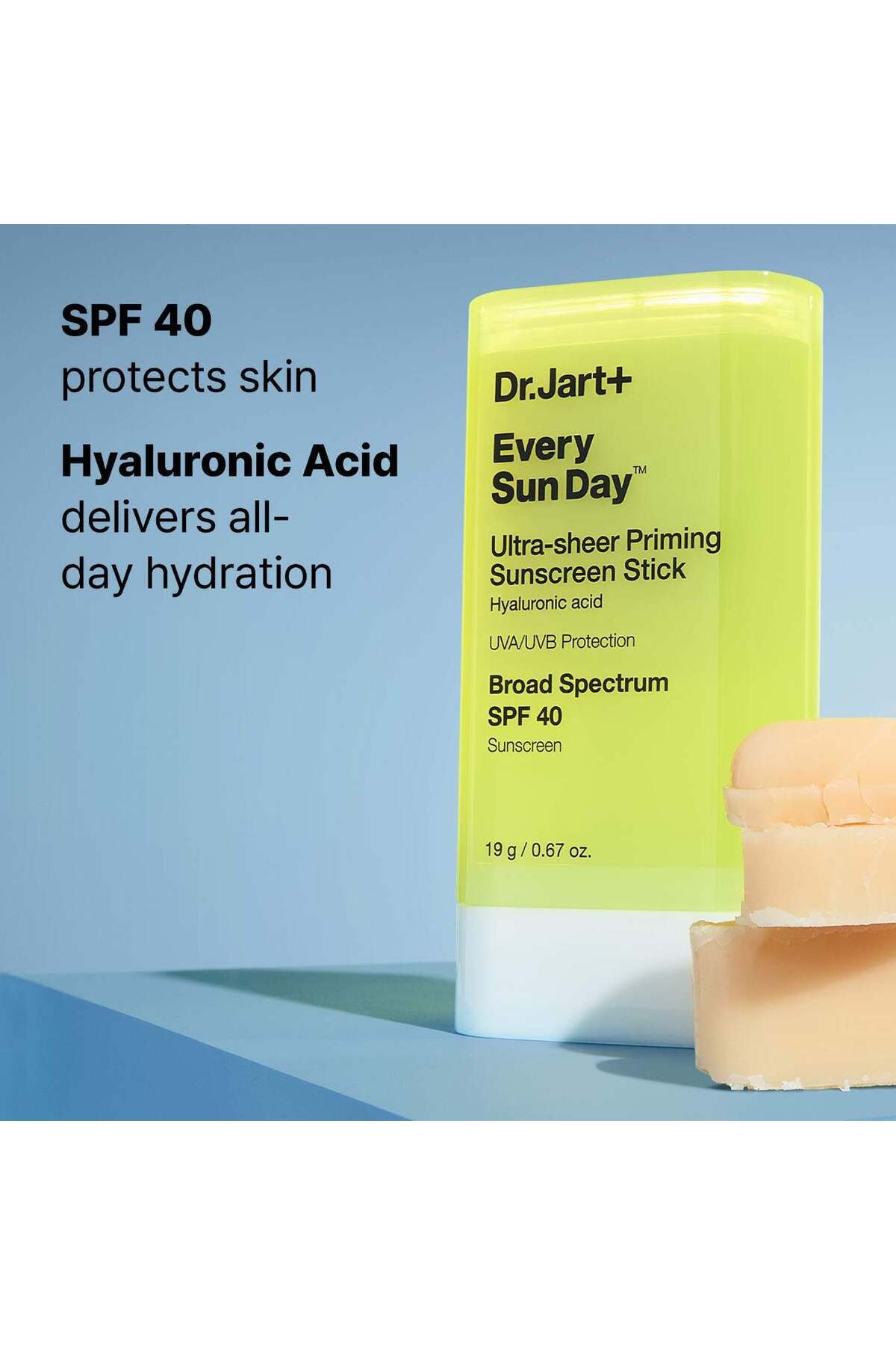 Dr. Jart+-Every Sunday ™   Invisible Korean Sunscreen Stick Spf 40 0.67 oz / 19 g 6