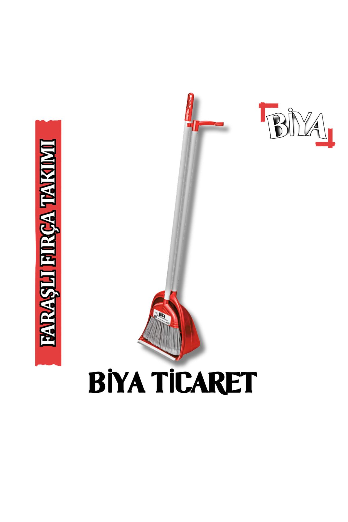 BİYA Lüks Ayaklı Hazneli Faraş - Kırmızı
