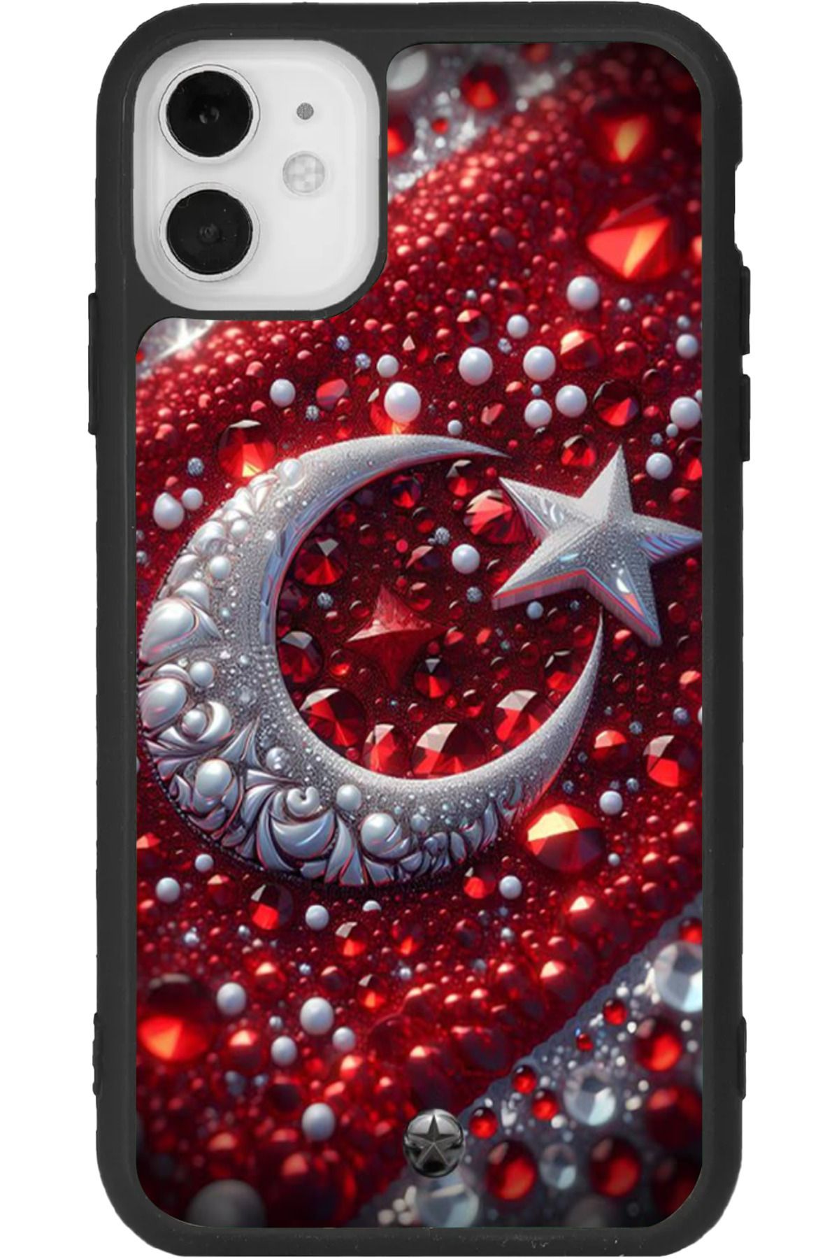 Aksel Kılıf iphone 12 Mini Uyumlu Baskılı, Mat Siyah Renk, Yumuşak Silikon, Koruyucu, Şok Emici Kapak, Kılıf