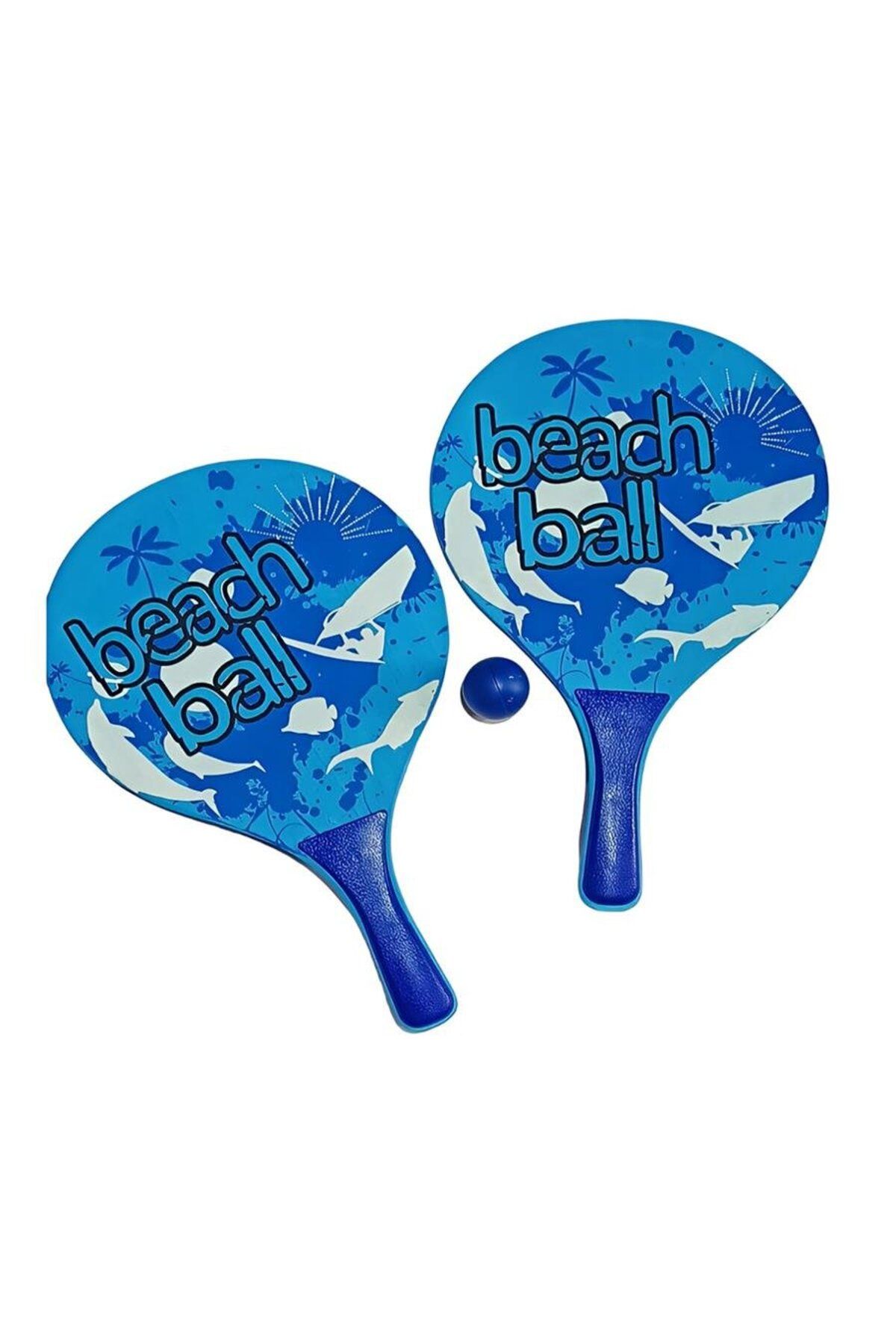 alsepeteavm KZL-3394 BEACHBALL TAHTA RAKET FILELI 24 LÜ