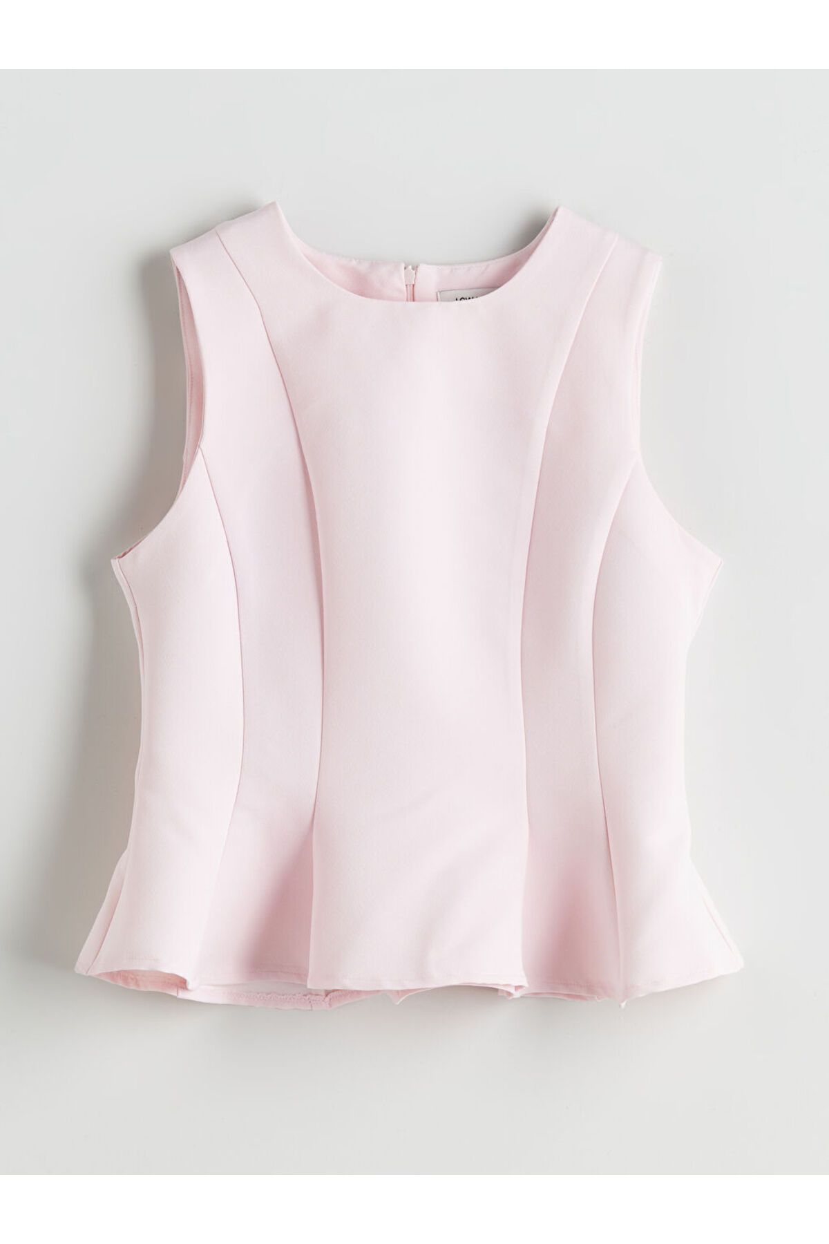 LC Waikiki LCW Bisiklet Yaka Peplum Bluz