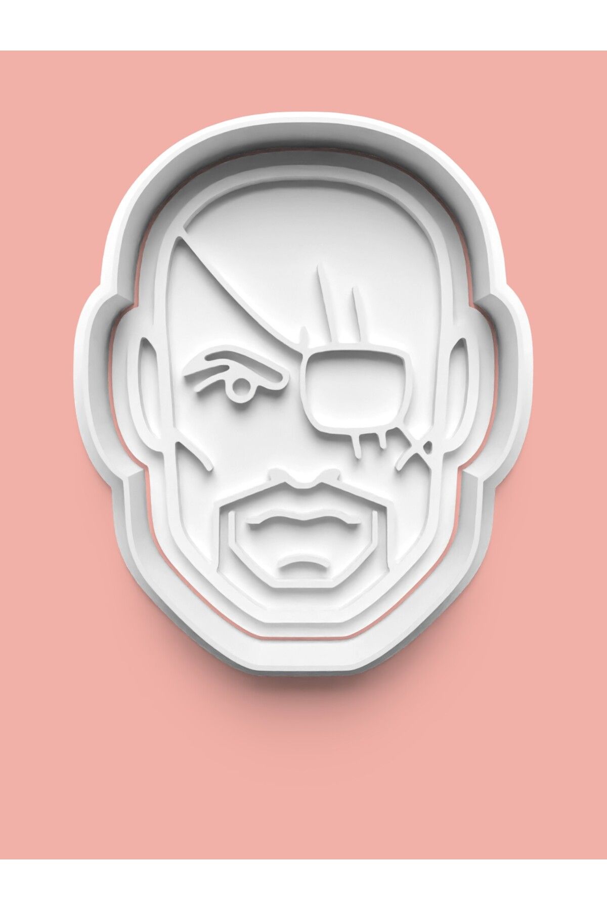 AKTASTORE Nick Fury Figürü Kurabiye Kalıbı Ve Şeker Hamuru Kalıbı