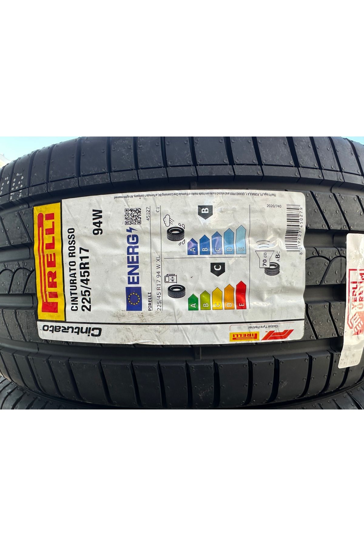 Pirelli 225/45R17 94W ROSSO CİNTURATO PİRELLİ 2025