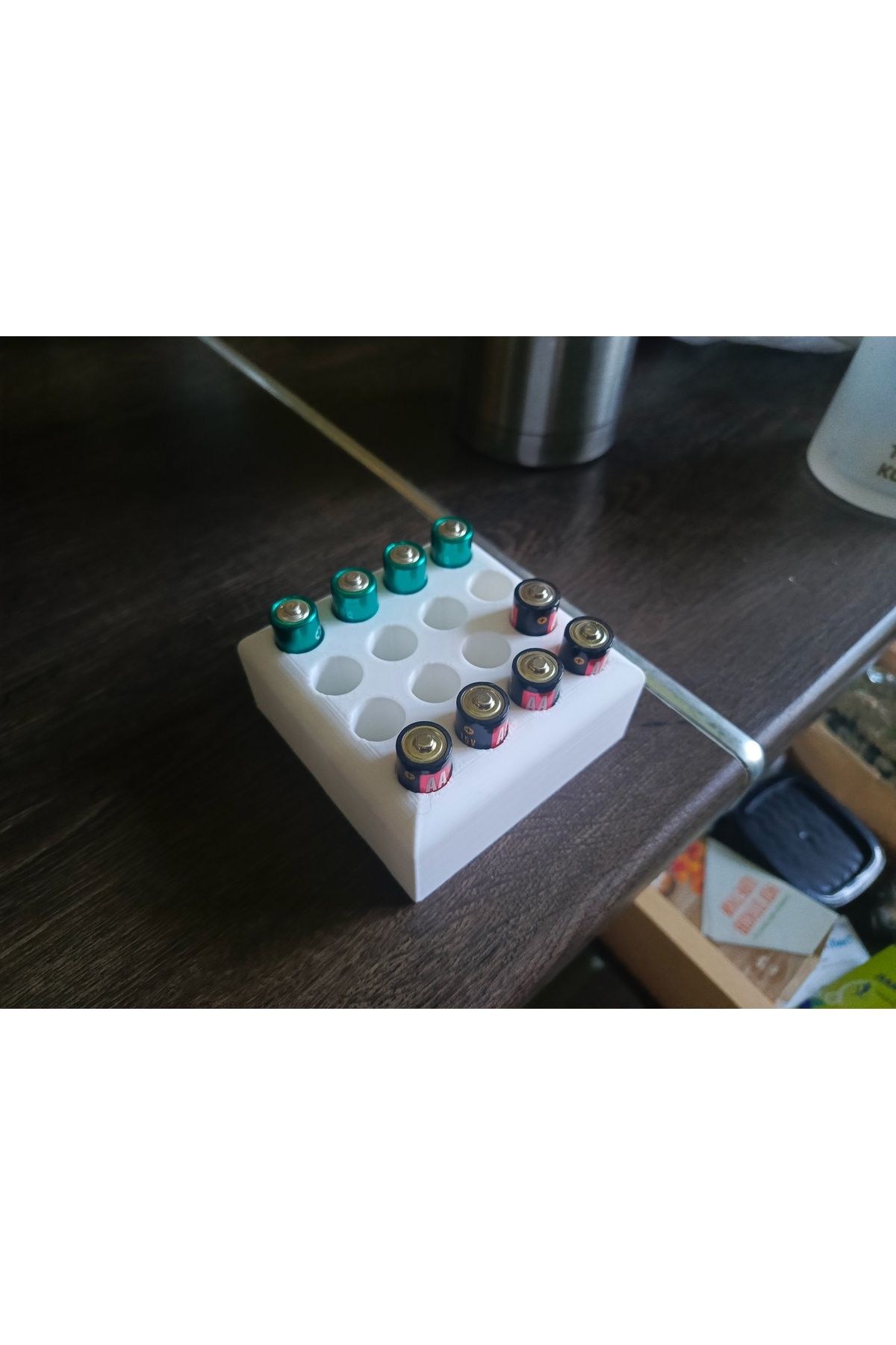 Lucest Parmak AA Pillerin Depolanması 4x4 (Plastik Aparattır!!!)