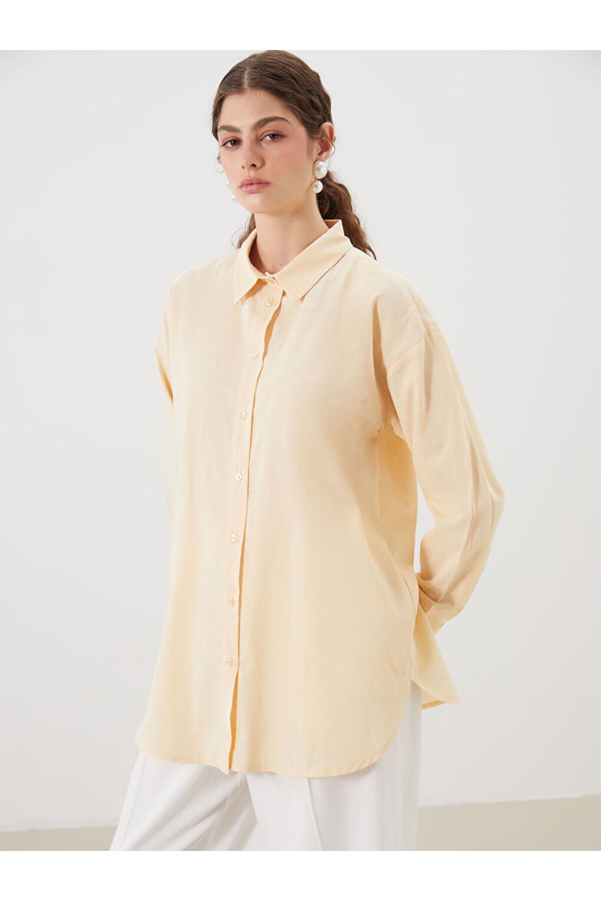 LC Waikiki LCW Oversize Kadın Gömlek Tunik