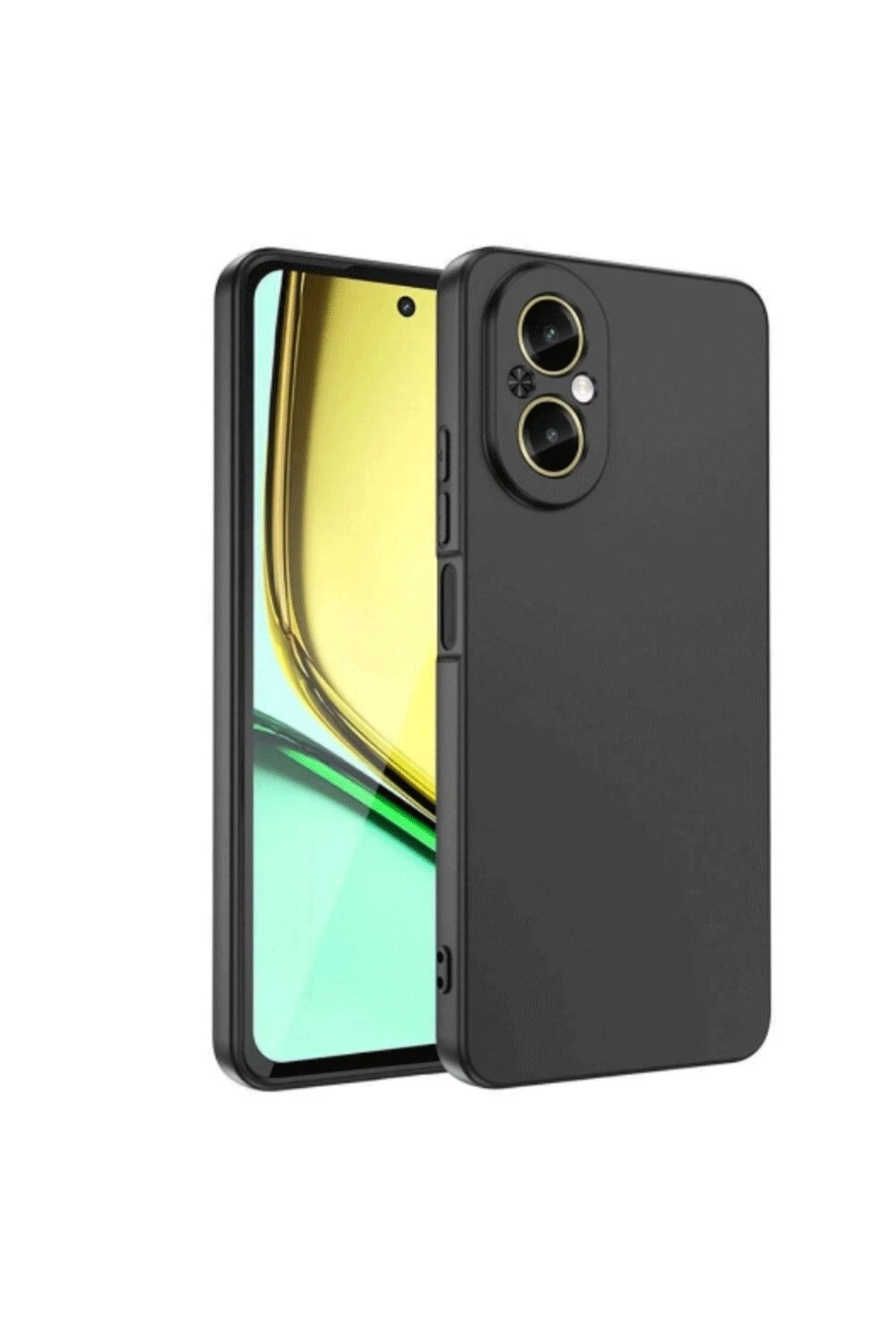 CepteToptan Newface Realme 12 Lite Kılıf First Silikon - Siyah