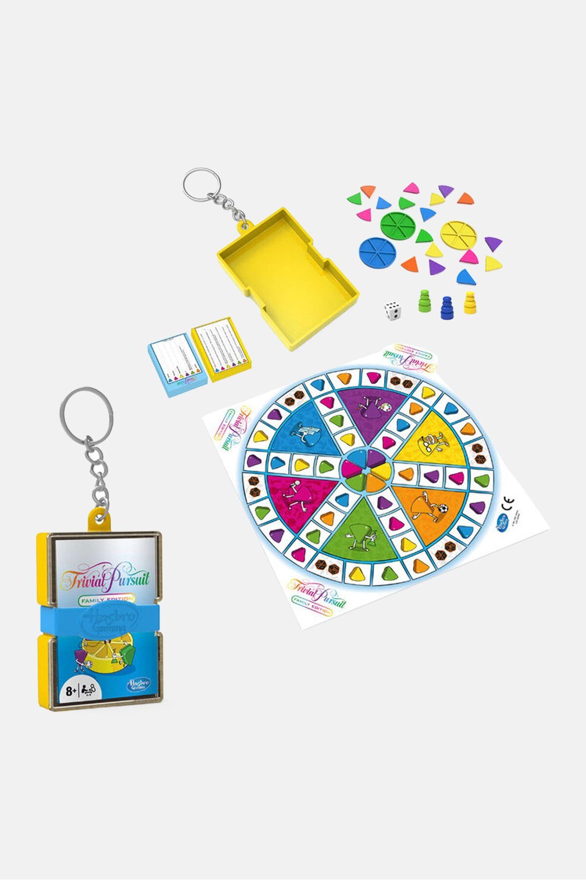 Monopoly-Hasbro Keyring Keychain Mini Games Duo Pack, Assorted 5