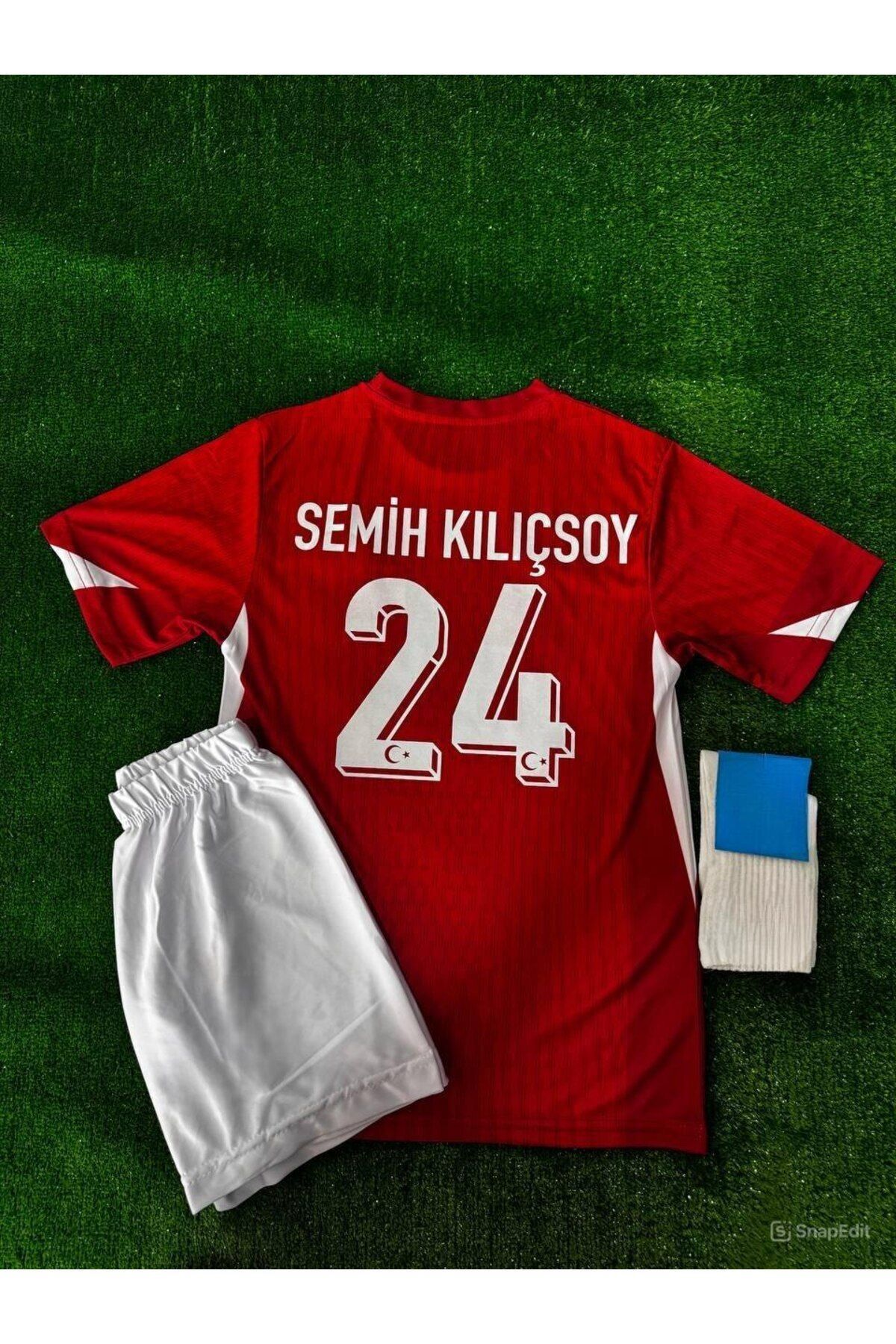 FAMİLYSTAN SEMİH KILIÇSOY MİLLİ TAKIM ÇOCUK FORMASI KIRMIZI 4L, SET FORMA+ŞORT+ÇORAP+BİLEKLİK