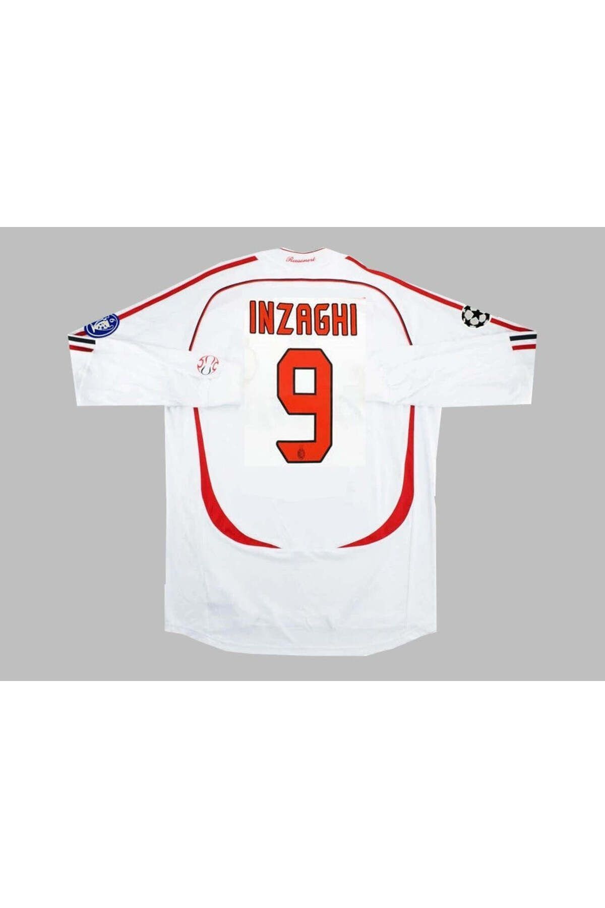 FAMİLYSTAN #Milan Efsanesi #9 İNZAGHİ Nostalji Retro Uzun Kollu Forması (BEYAZ)