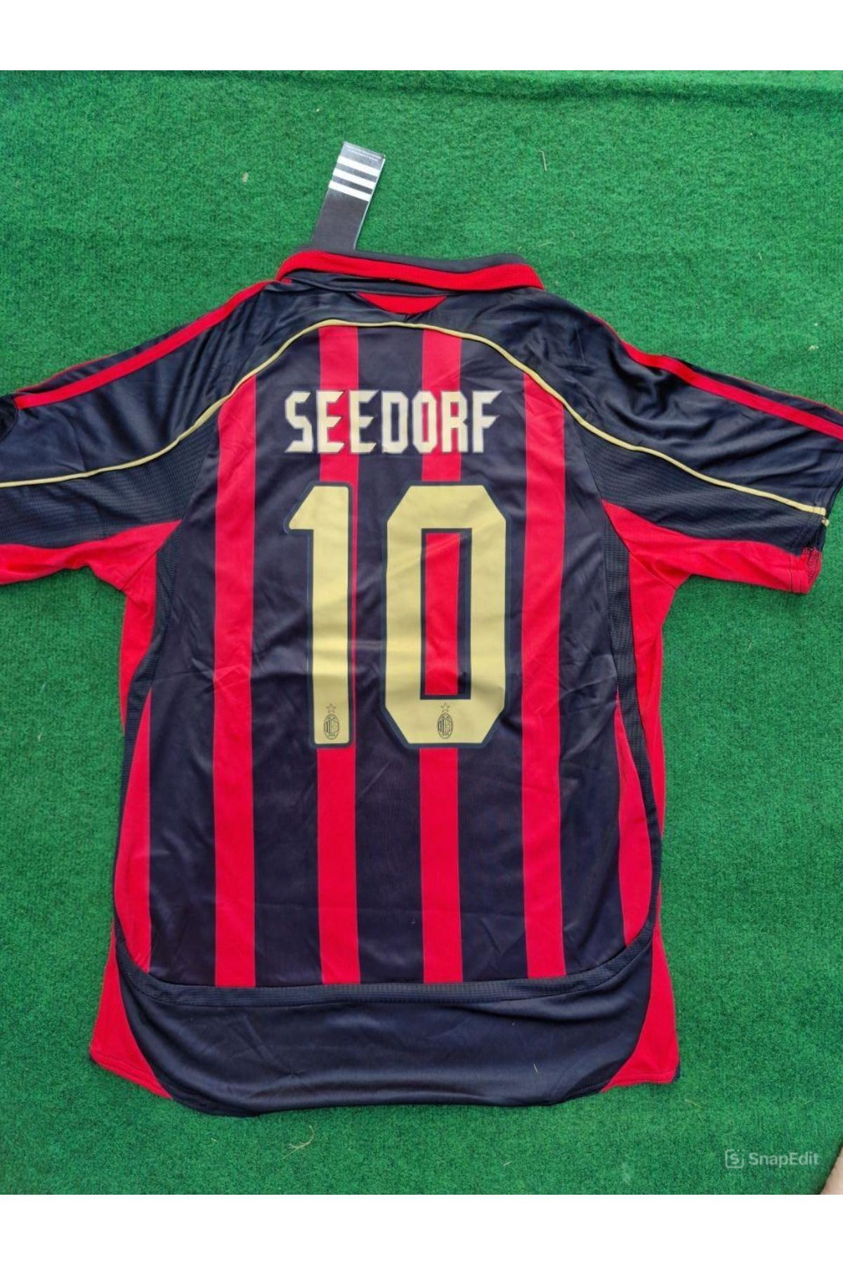 FAMİLYSTAN Clarence Seedorf Efsane Kadro 06/07 Iç Saha Retro Kırmızı/siyah Forması