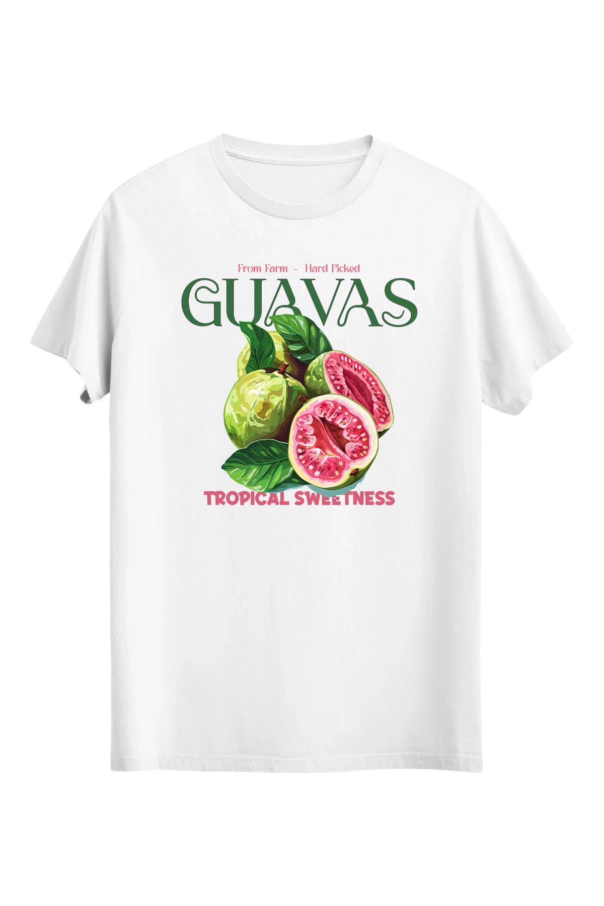 srcmarket Guavas İncir Dijital Baskılı Unisex Tshirt