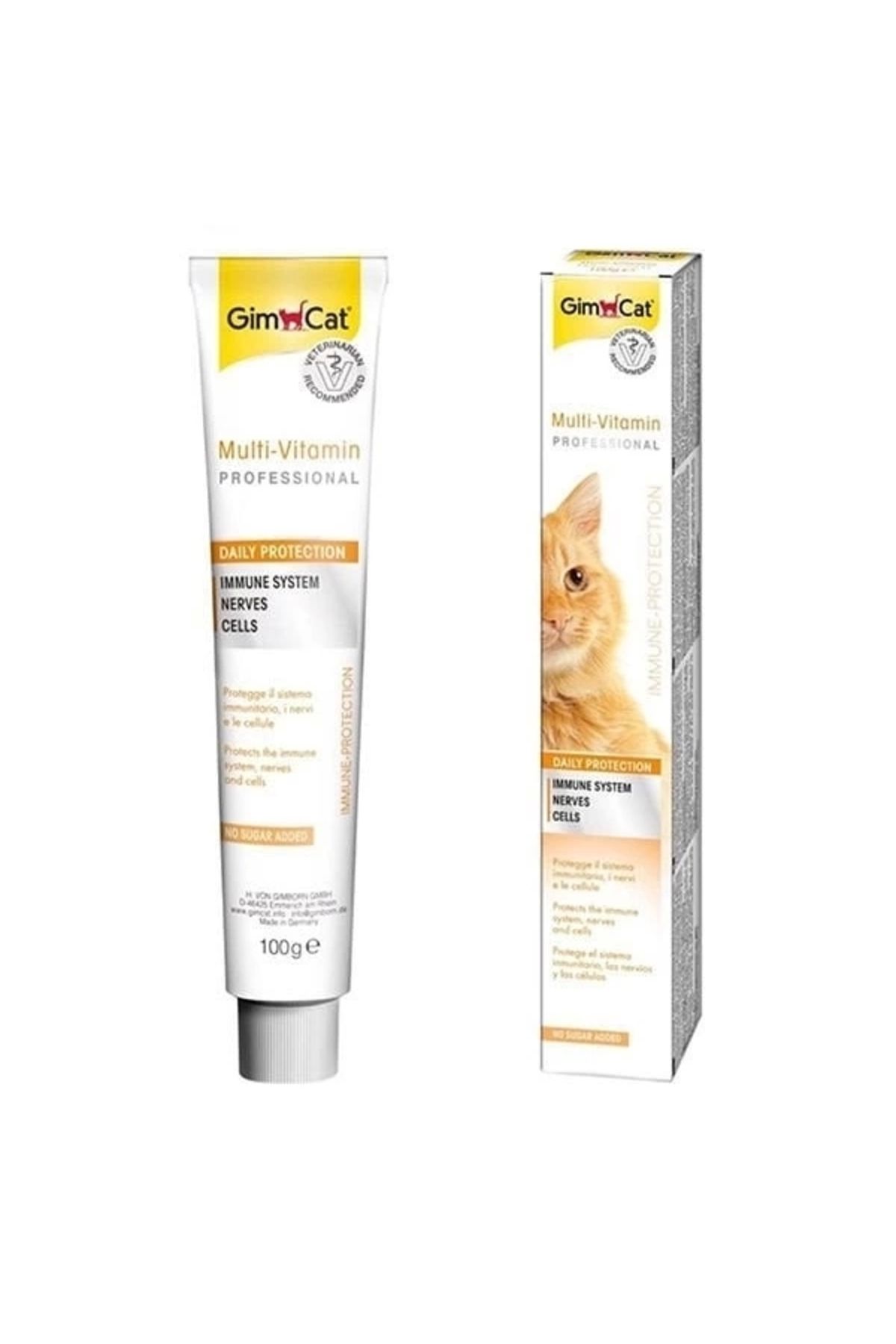 thebestnzm Gimcat Multi Vitamin Paste 12 Vitaminli Kedi Malt Macunu 100 Gr