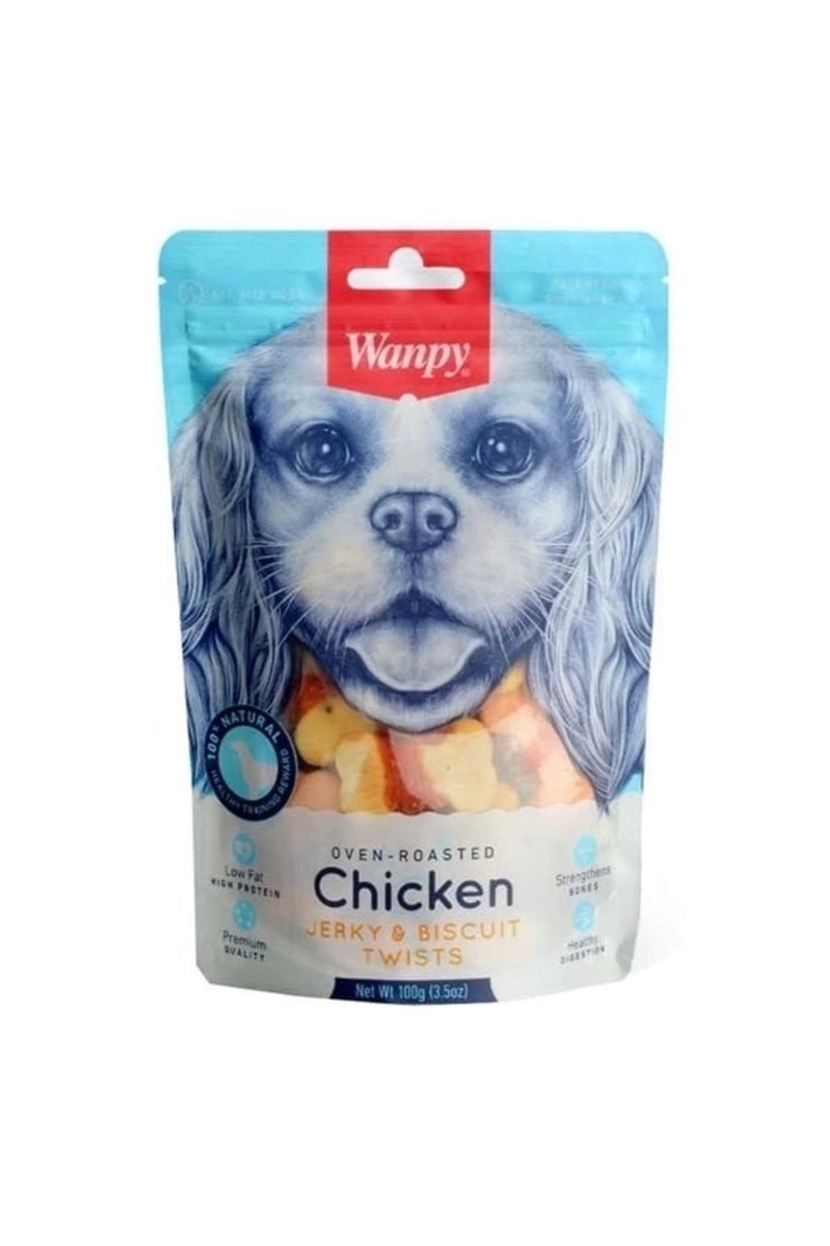 thebestnzm Wanpy Bisküvi Üzeri Tavuk Sargılı Köpek Ödül Maması 100 Gr