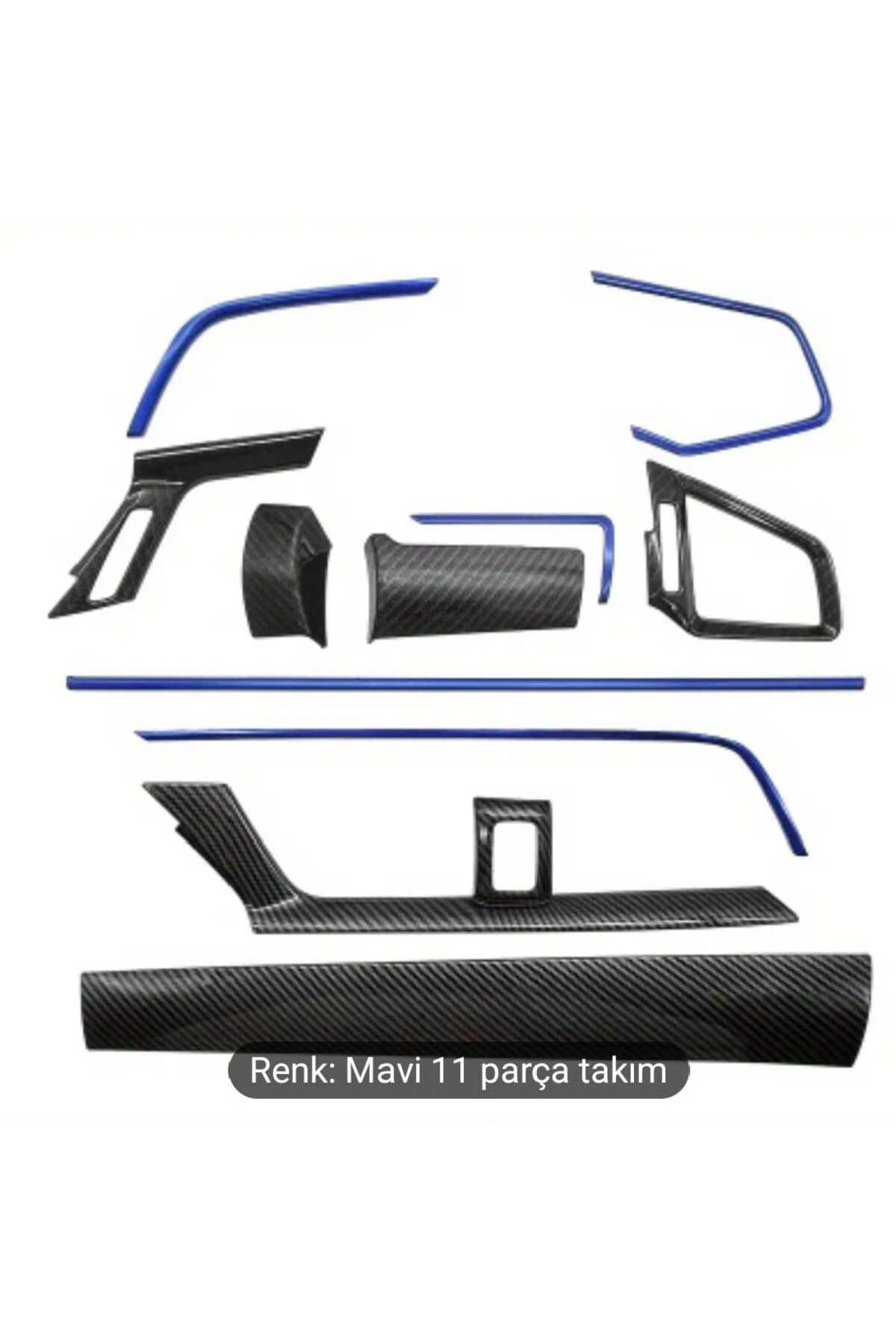 pazarella Honda civic FC5 Karbon Kaplama Mavi