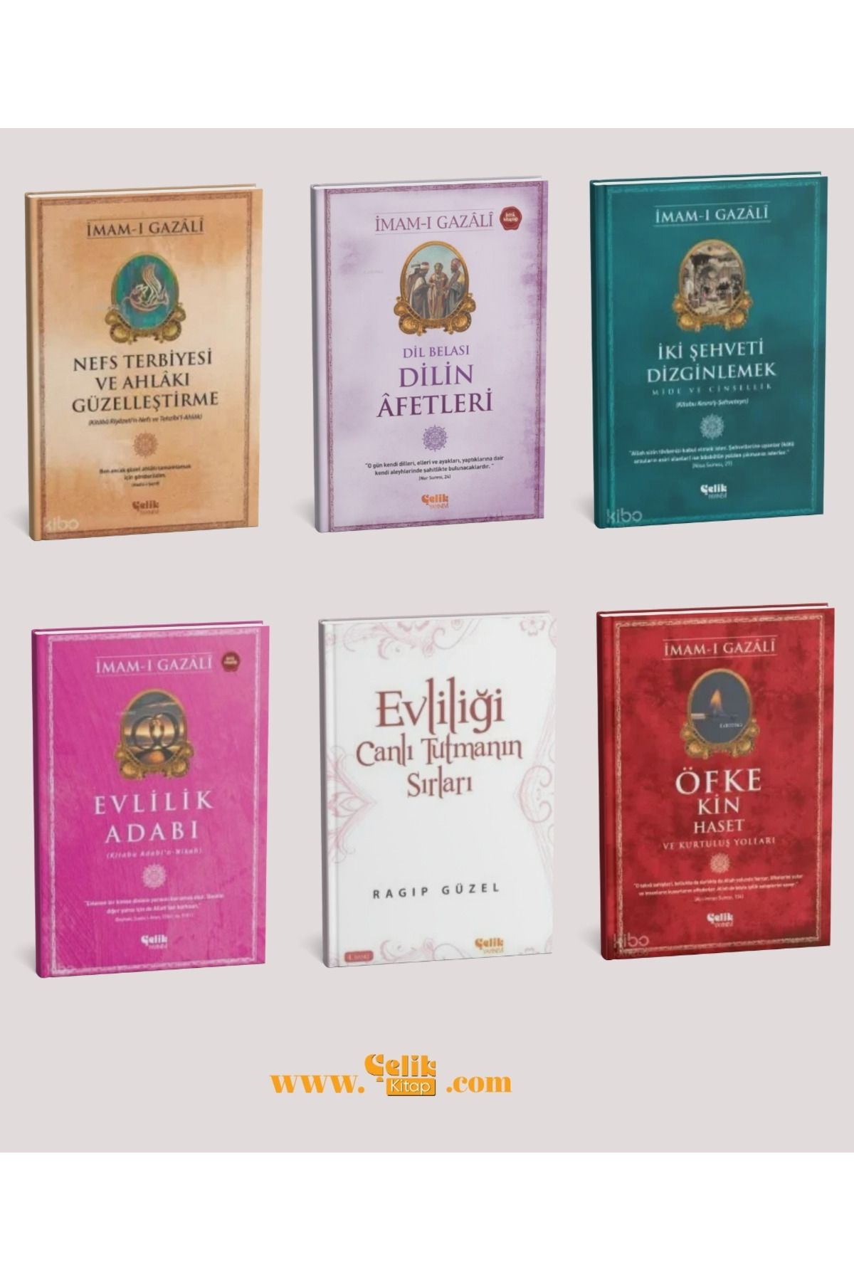 Çelik Yayınevi Evlilik Kitap Seti (6 Kitap) Evlilik Adabı - Evliliği Canlı Tutmanın Sırları - Nefs Terbiyesi