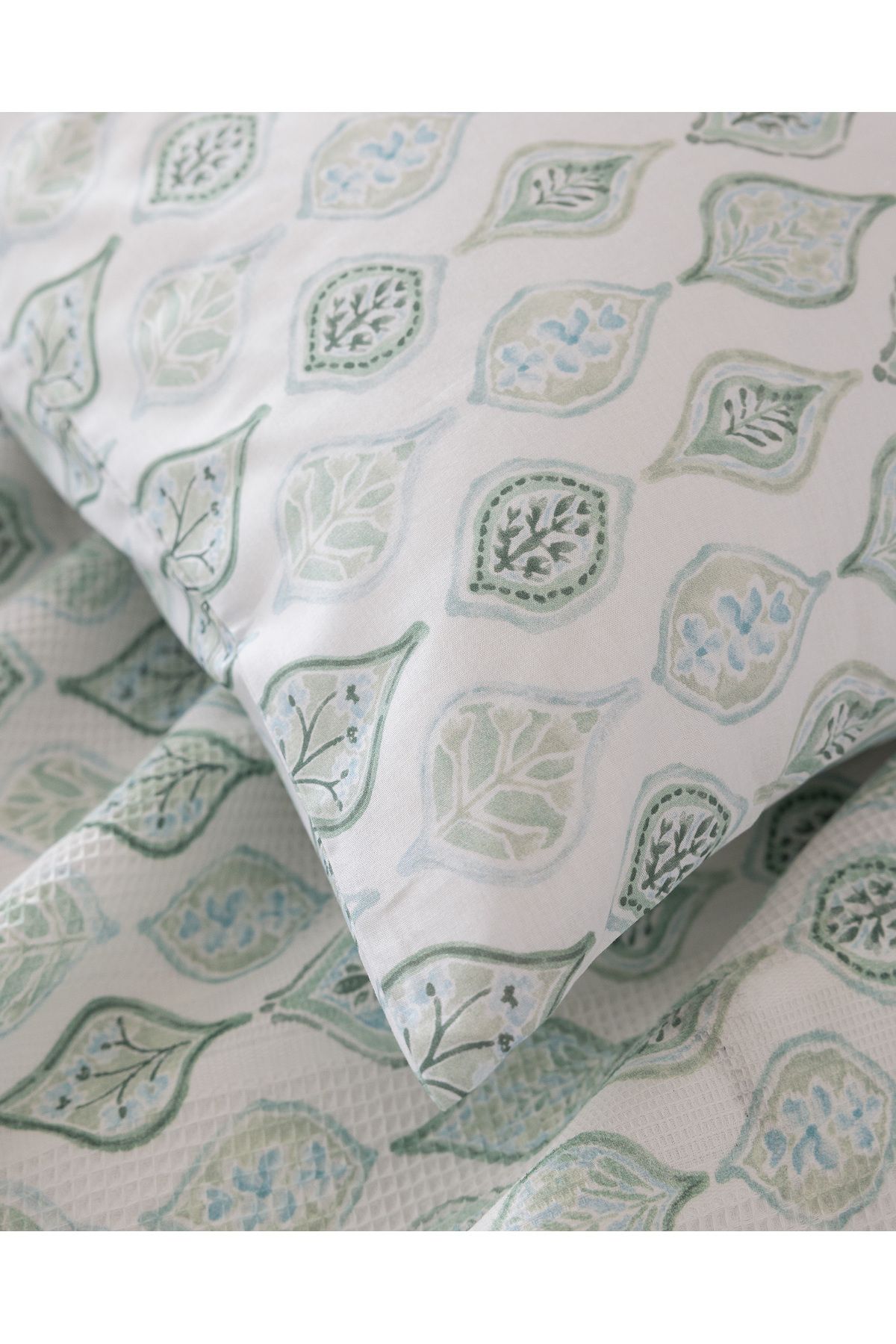 Madame Coco-Verne Single 100% Cotton Karde Printed Pique Set - Khaki 7