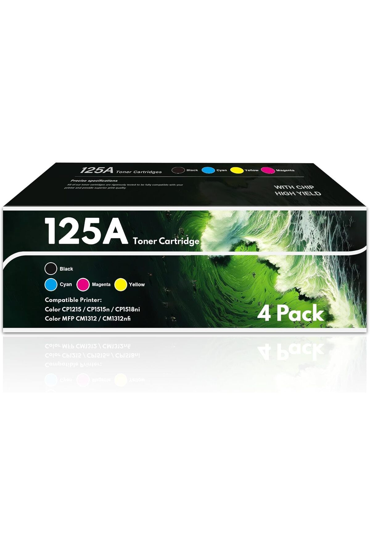 HP CB540A CB541A CB542A CB543A Color CP1215 CP1515n CP1518ni CM1312 CM1312nfi (BK/Cyan/Magenta/Yellow)