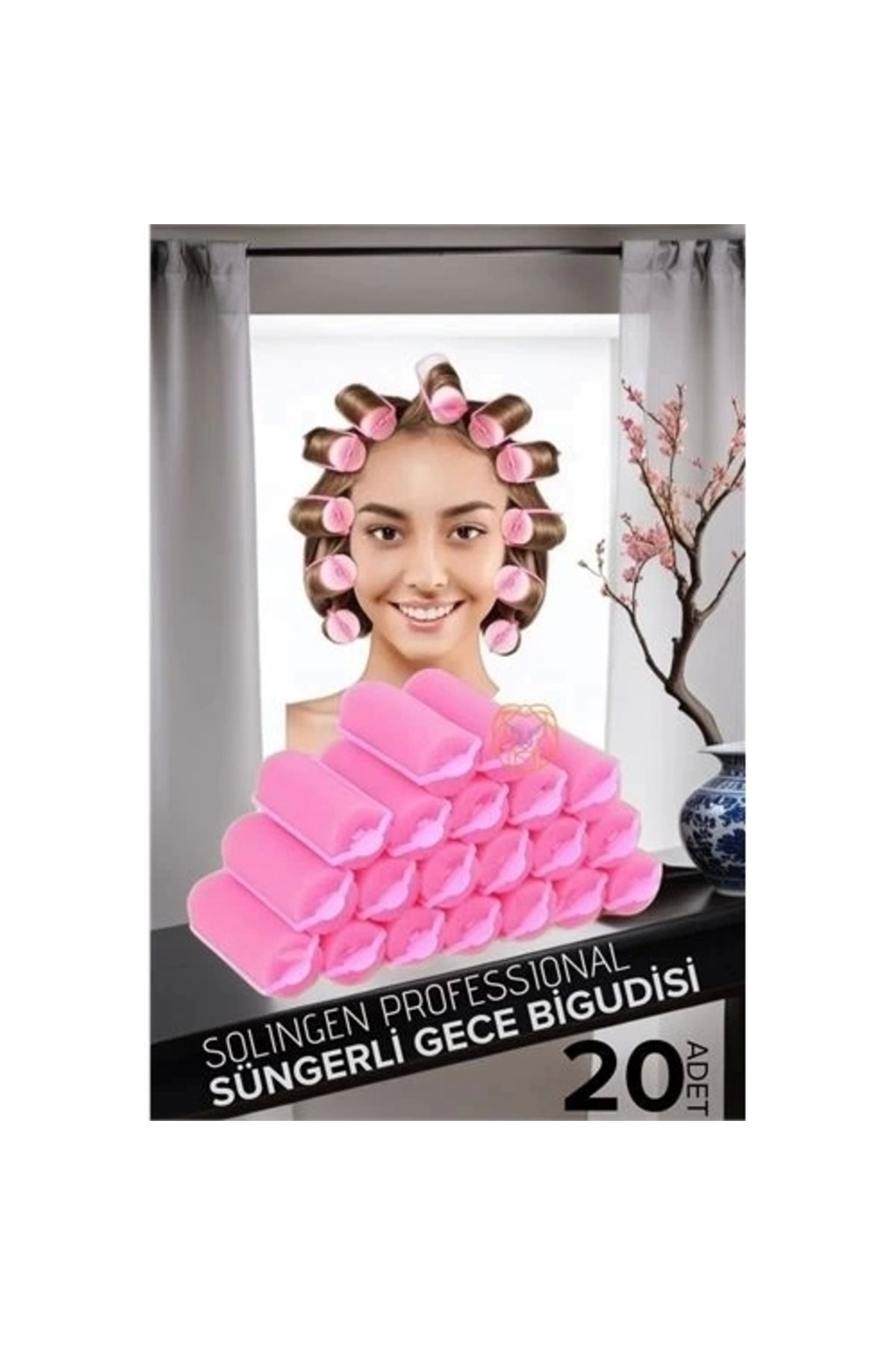 thebestnzm Süngerli Gece Bigudisi 3 cm 20 Adet Solingen Professional