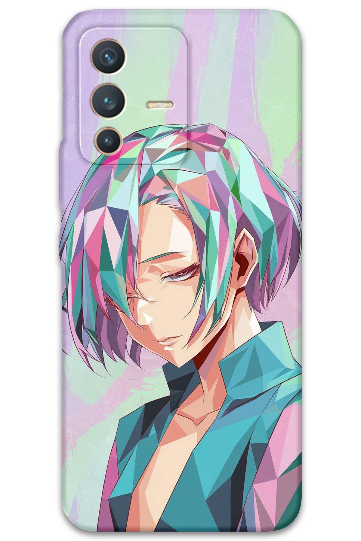 Gramaphone Vivo V23 5G Uyumlu Anime Desenli Telefon Kılıfı + Ekran Koruyucu - 5743