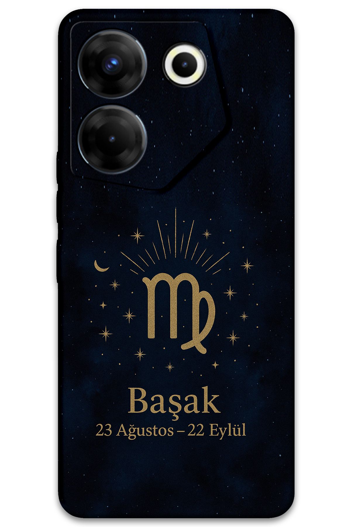 Gramaphone Tecno Camon 20 Pro 4G Uyumlu Başak Burcu Desenli Telefon Kılıfı + Ekran Koruyucu - 5773