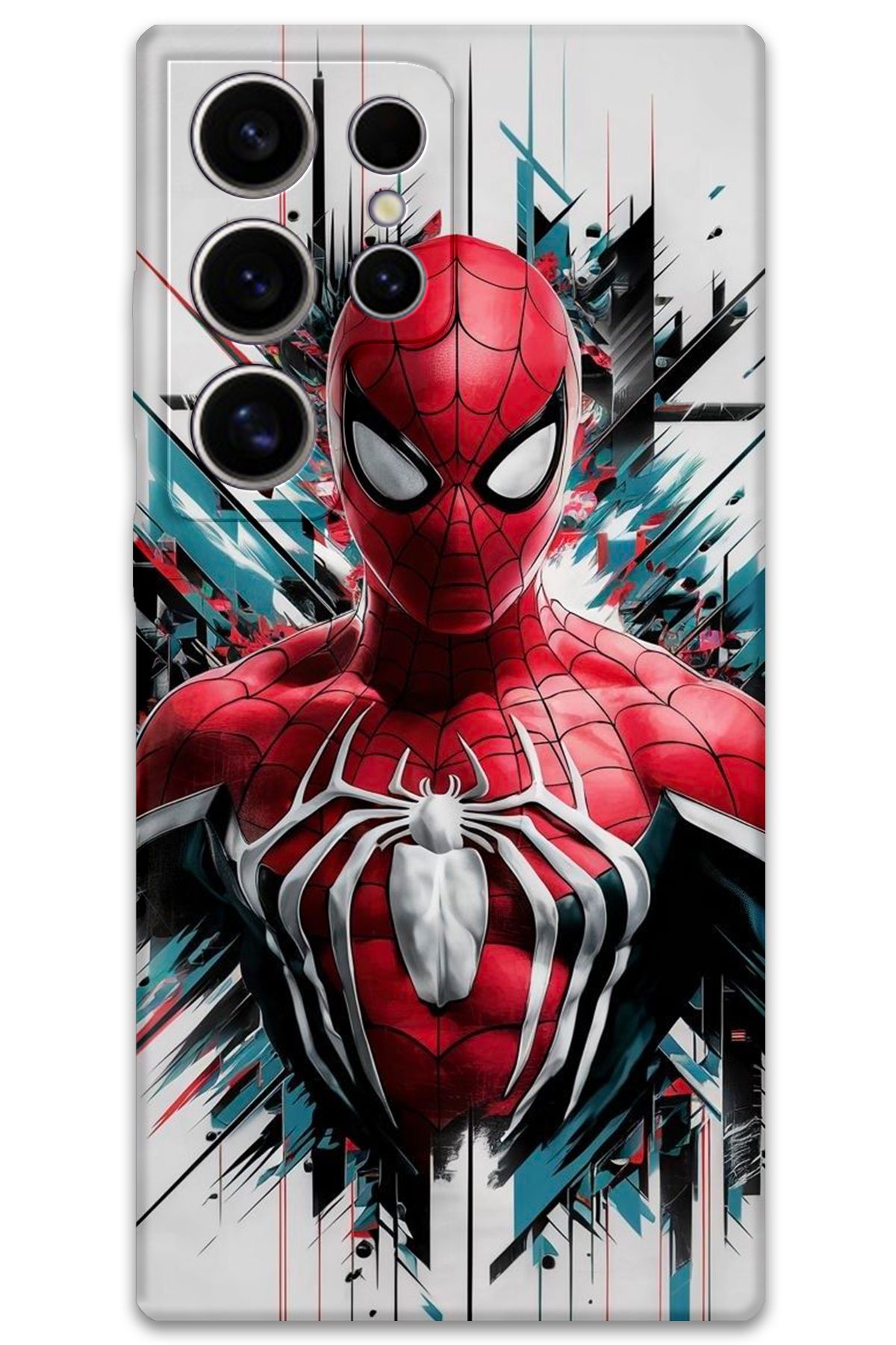 Gramaphone Galaxy S23 Ultra Uyumlu Spiderman Desenli Telefon Kılıfı + Ekran Koruyucu - 5831