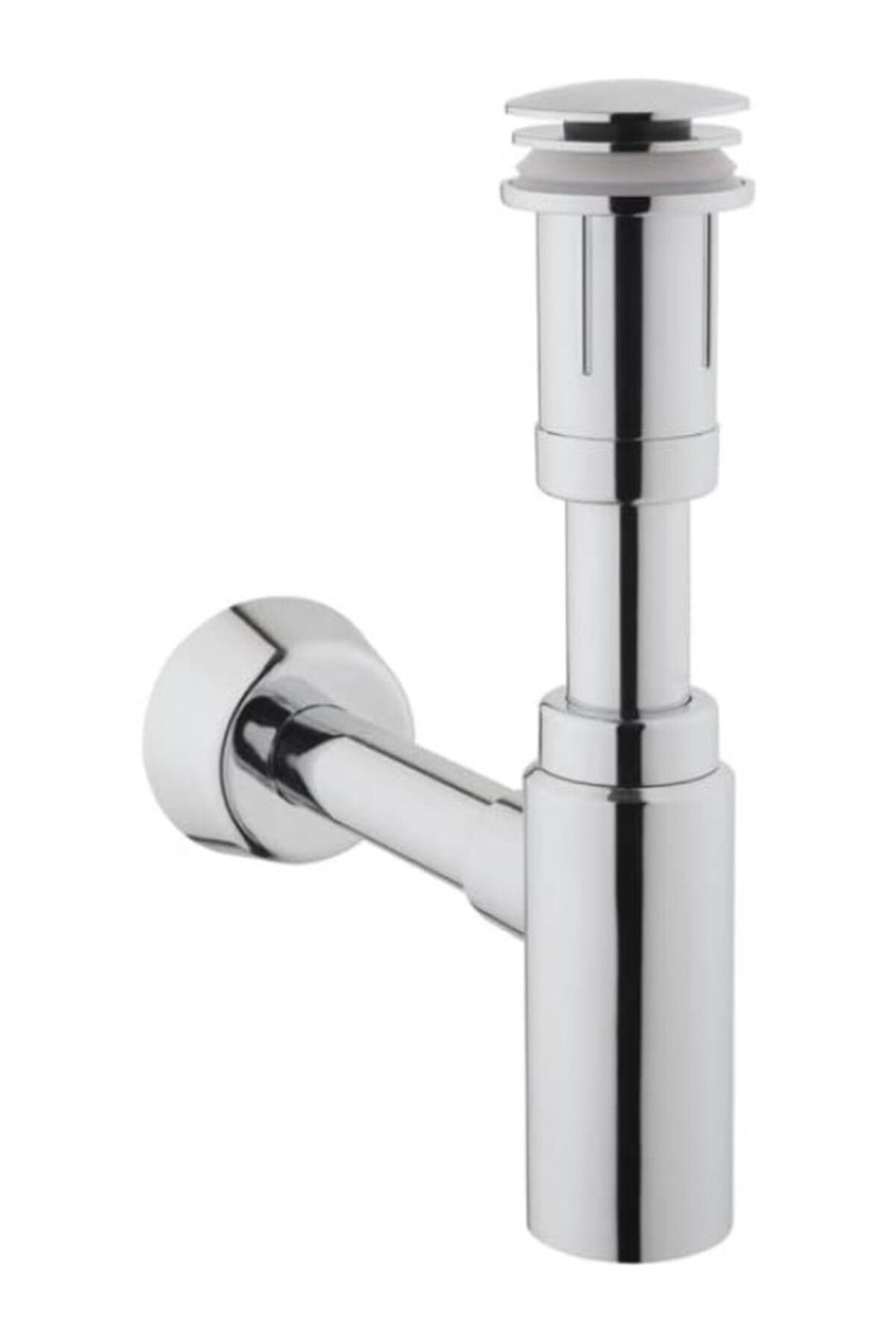 ShopZum A45154 Lavabo Sifon Seti, T Tipi, Krom