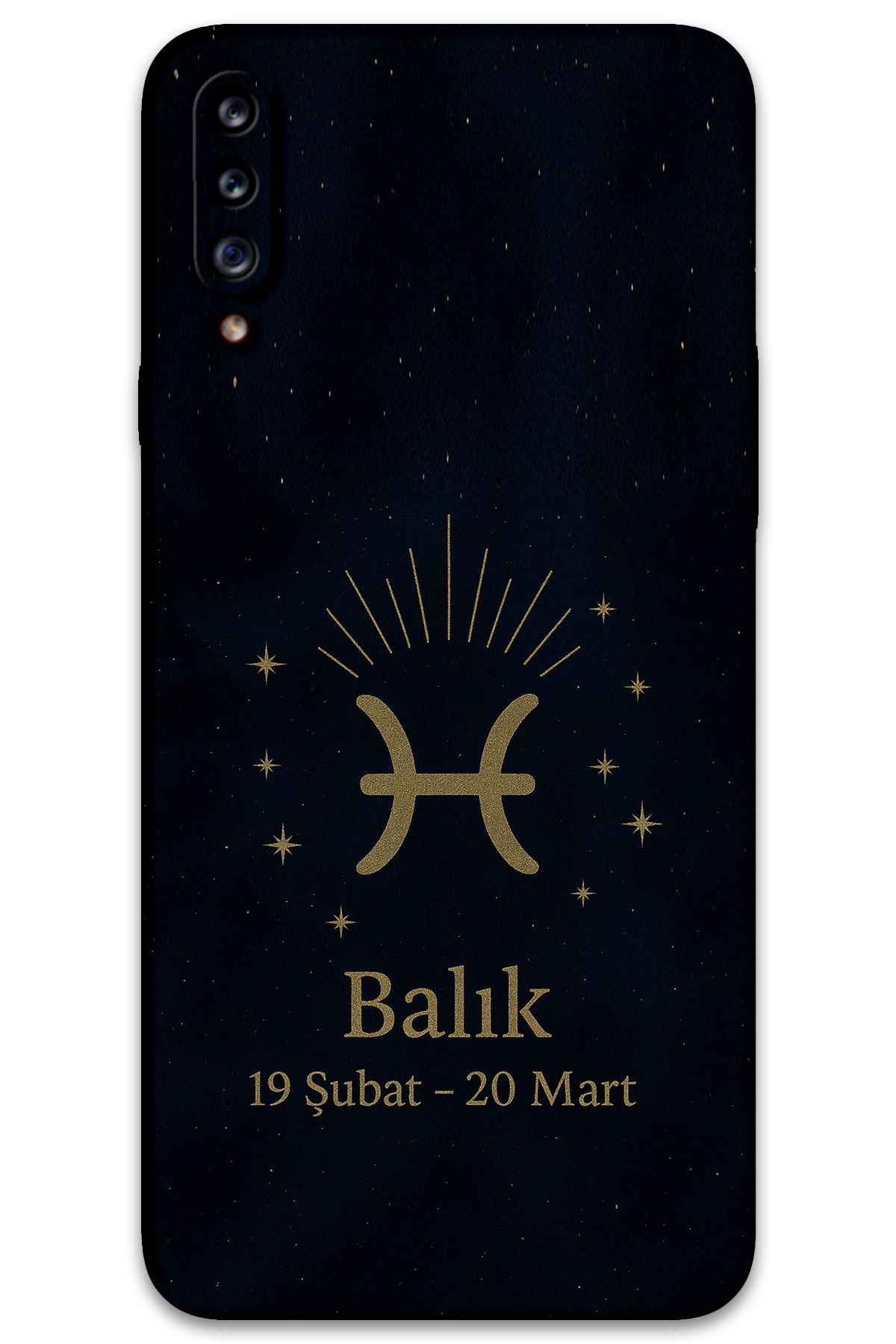 Gramaphone Galaxy A20s Uyumlu Balık Burcu Desenli Telefon Kılıfı + Ekran Koruyucu - 5779