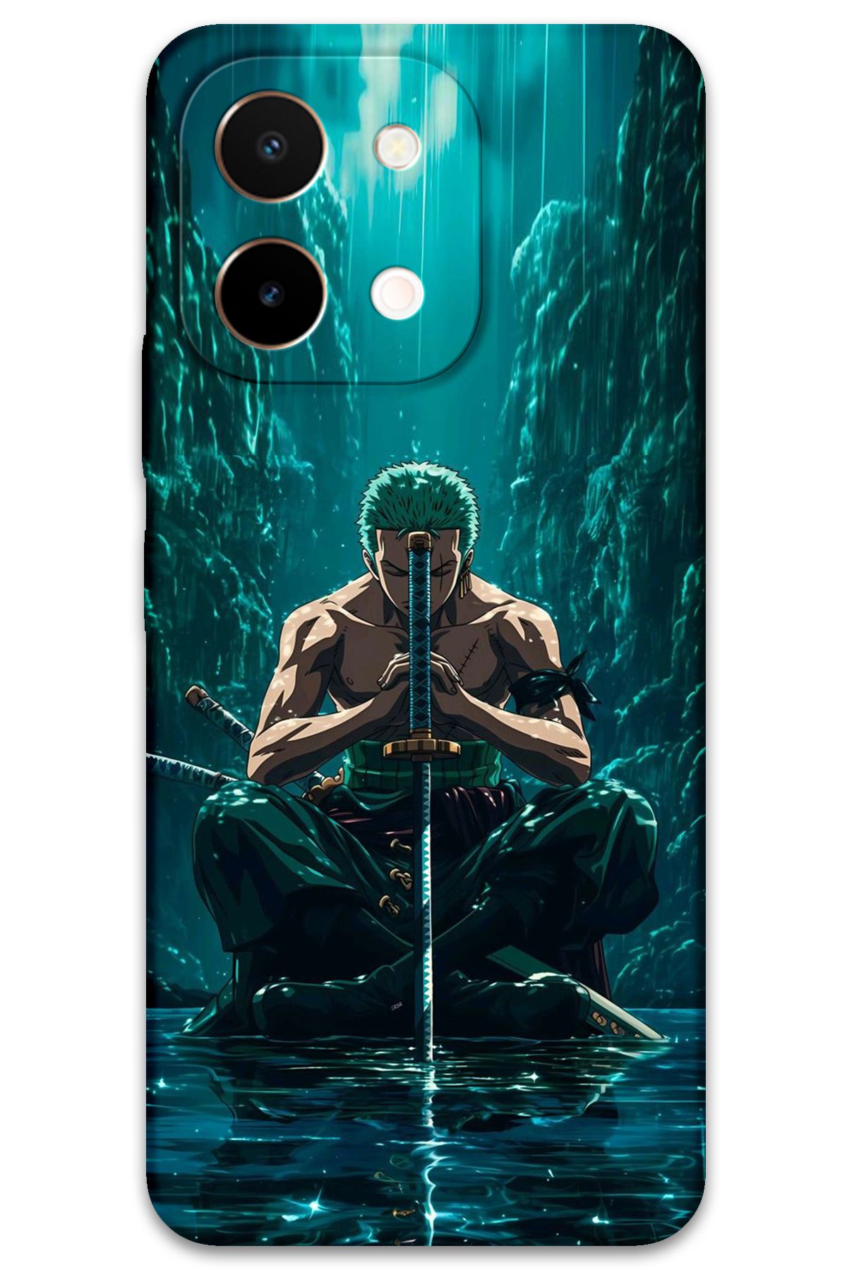 Gramaphone Vivo Y28 Uyumlu Anime Desenli Telefon Kılıfı + Ekran Koruyucu - 5757