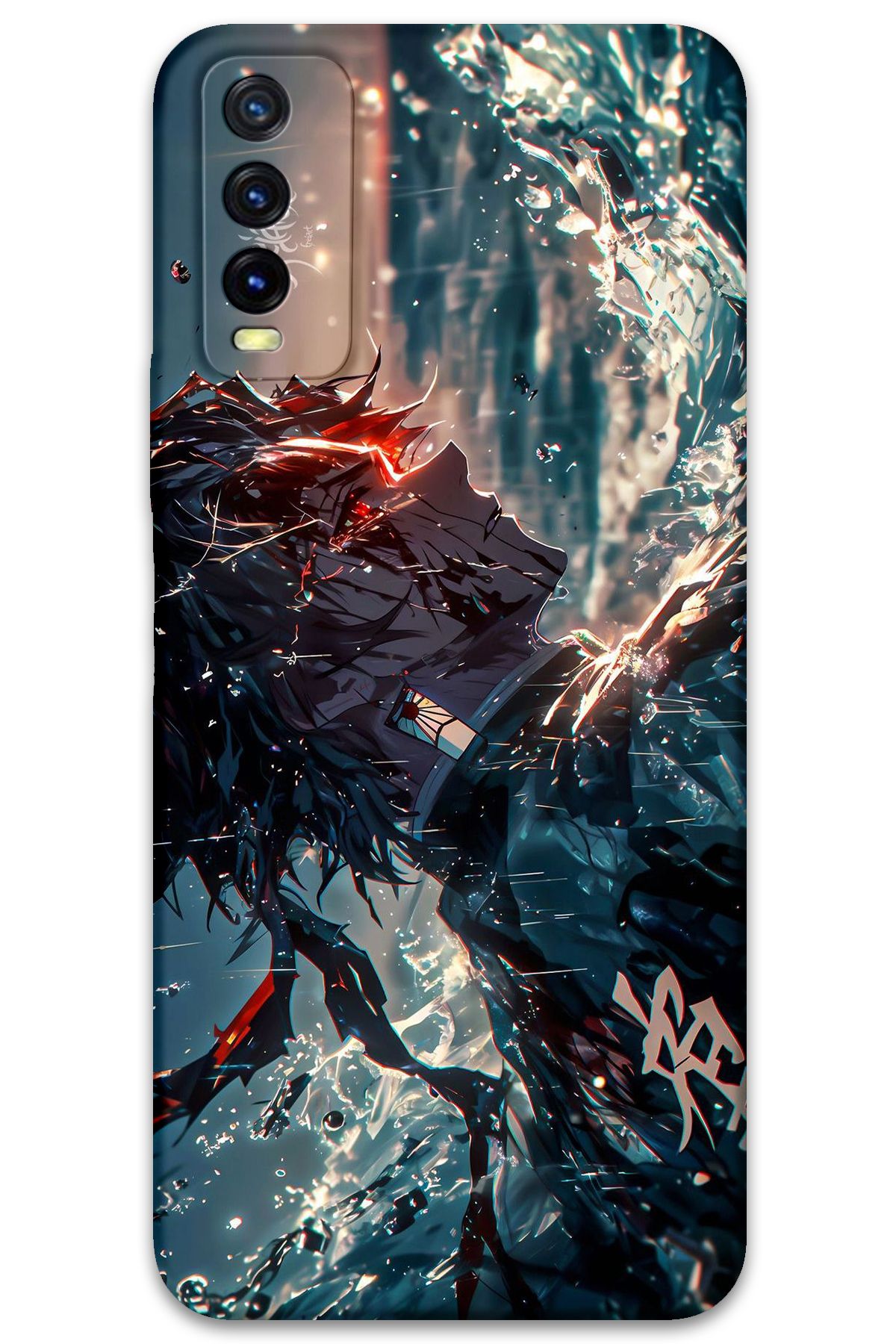 Gramaphone Vivo Y11s Uyumlu Anime Desenli Telefon Kılıfı + Ekran Koruyucu - 5749