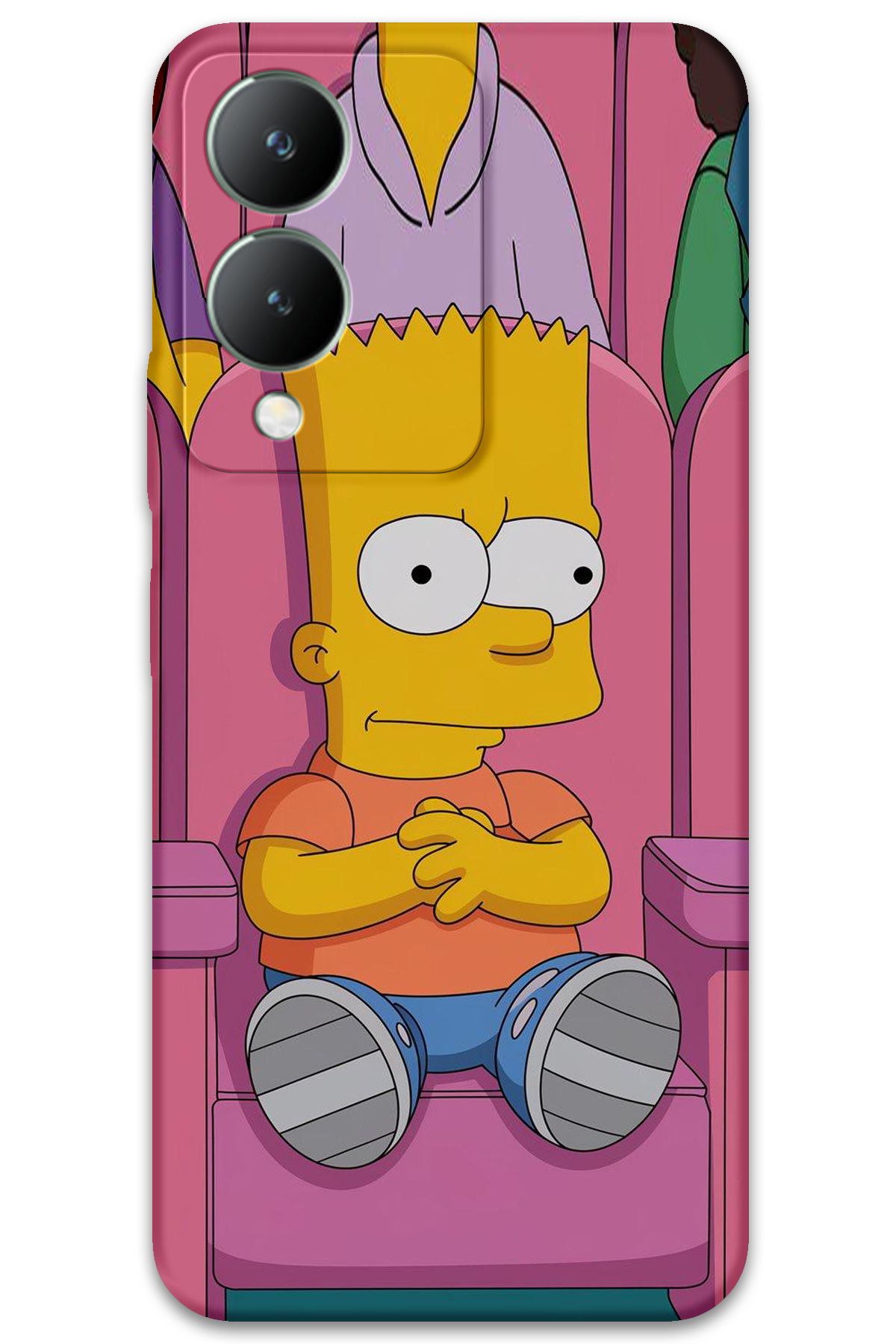 Gramaphone Vivo Y17s Uyumlu Çizgi Film Desenli Telefon Kılıfı + Ekran Koruyucu - 5820