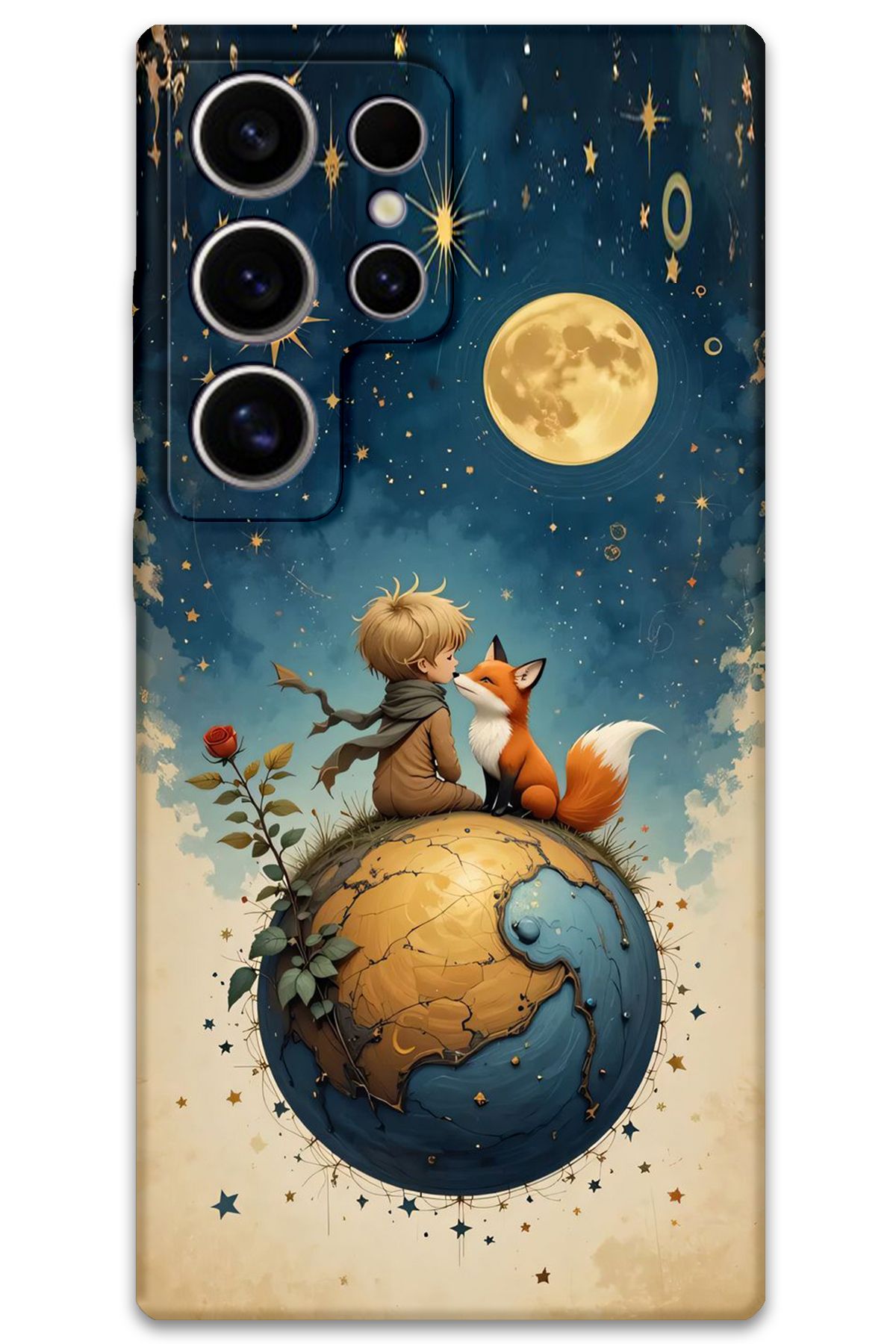 Gramaphone Galaxy S24 Ultra Uyumlu Çizgi Film Desenli Telefon Kılıfı + Ekran Koruyucu - 5823