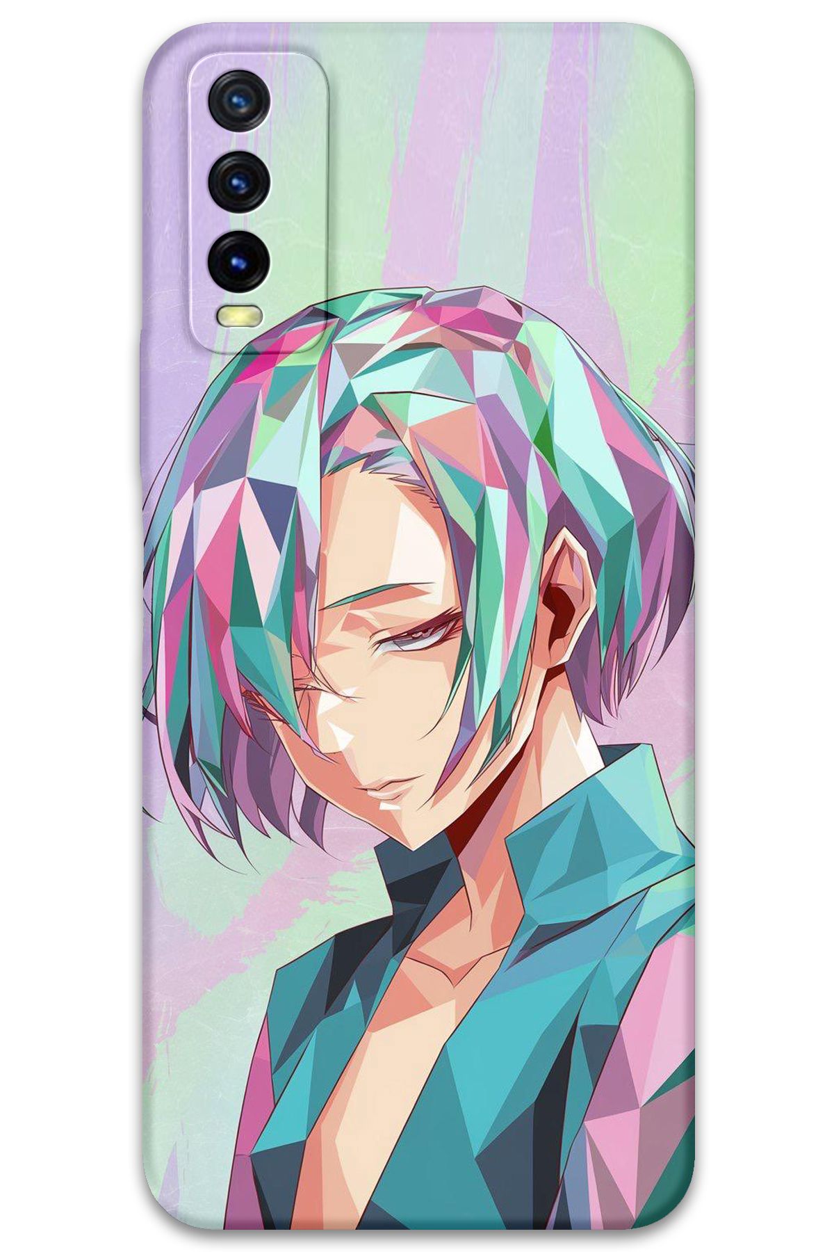 Gramaphone Vivo Y20s Uyumlu Anime Desenli Telefon Kılıfı + Ekran Koruyucu - 5743