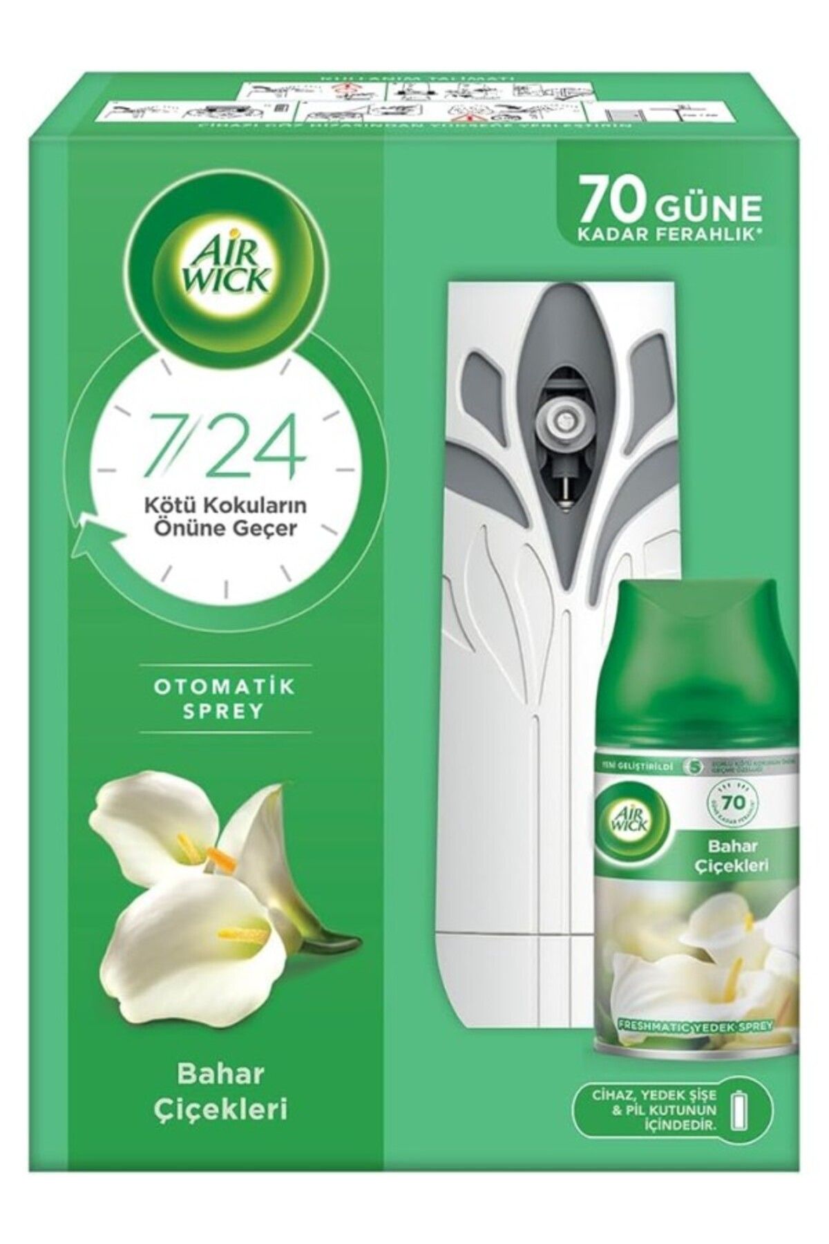 ShopZum Air Wick Freshmatic Otomatik Sprey &amp;amp; Bahar Çiçekleri Yedek Sprey Oda Kokusu Kiti