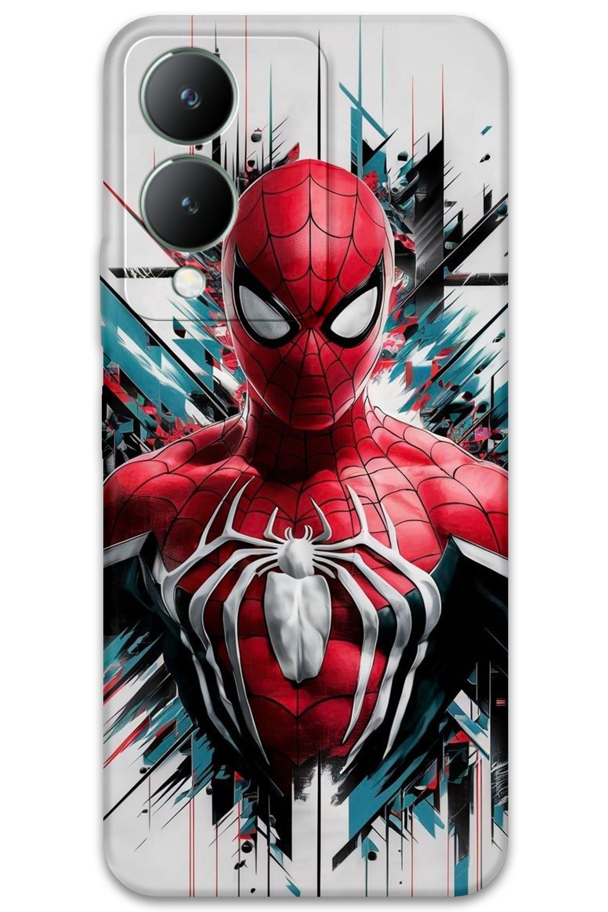 Gramaphone Vivo Y17s Uyumlu Spiderman Desenli Telefon Kılıfı + Ekran Koruyucu - 5831