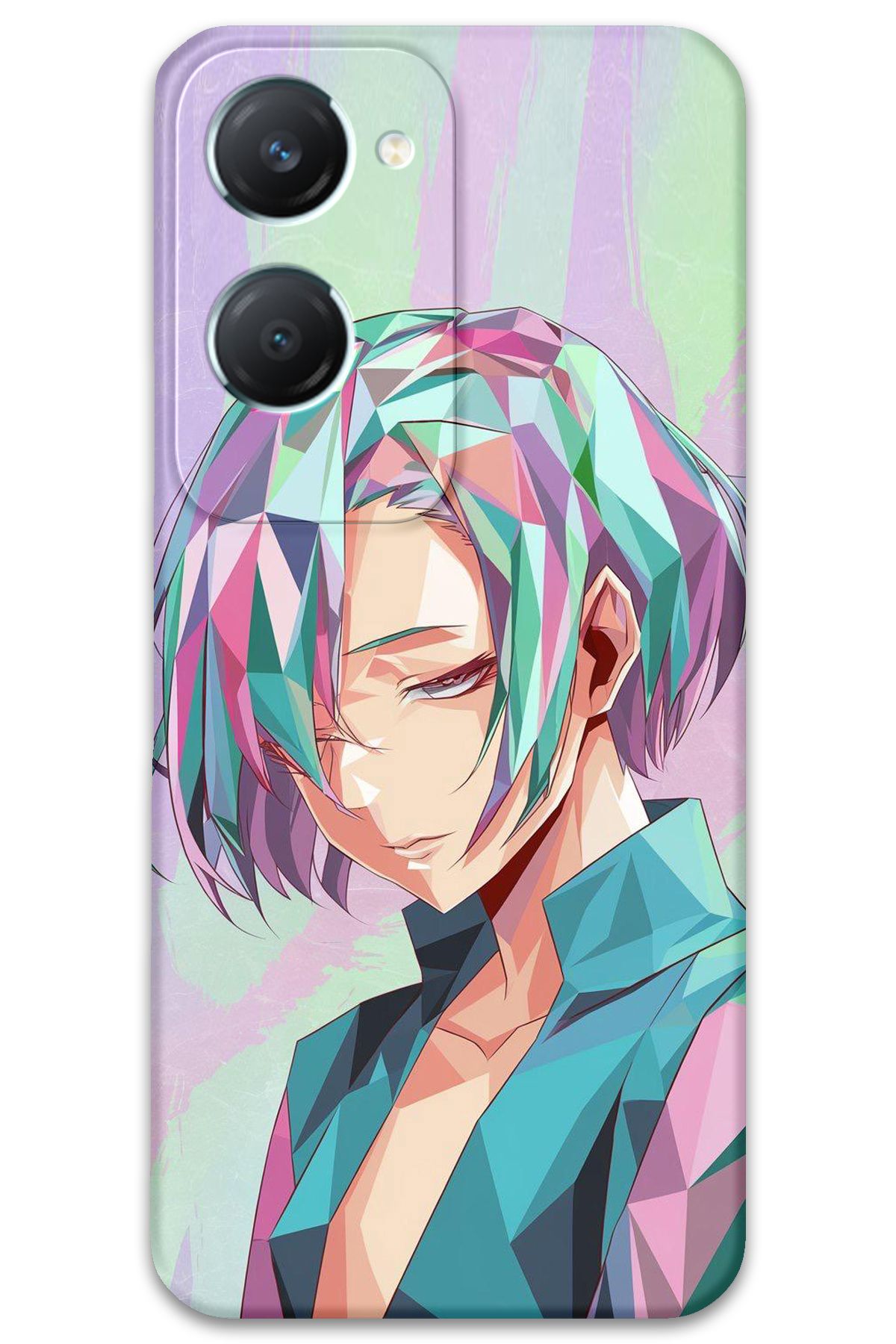 Gramaphone Vivo Y18 Uyumlu Anime Desenli Telefon Kılıfı + Ekran Koruyucu - 5743