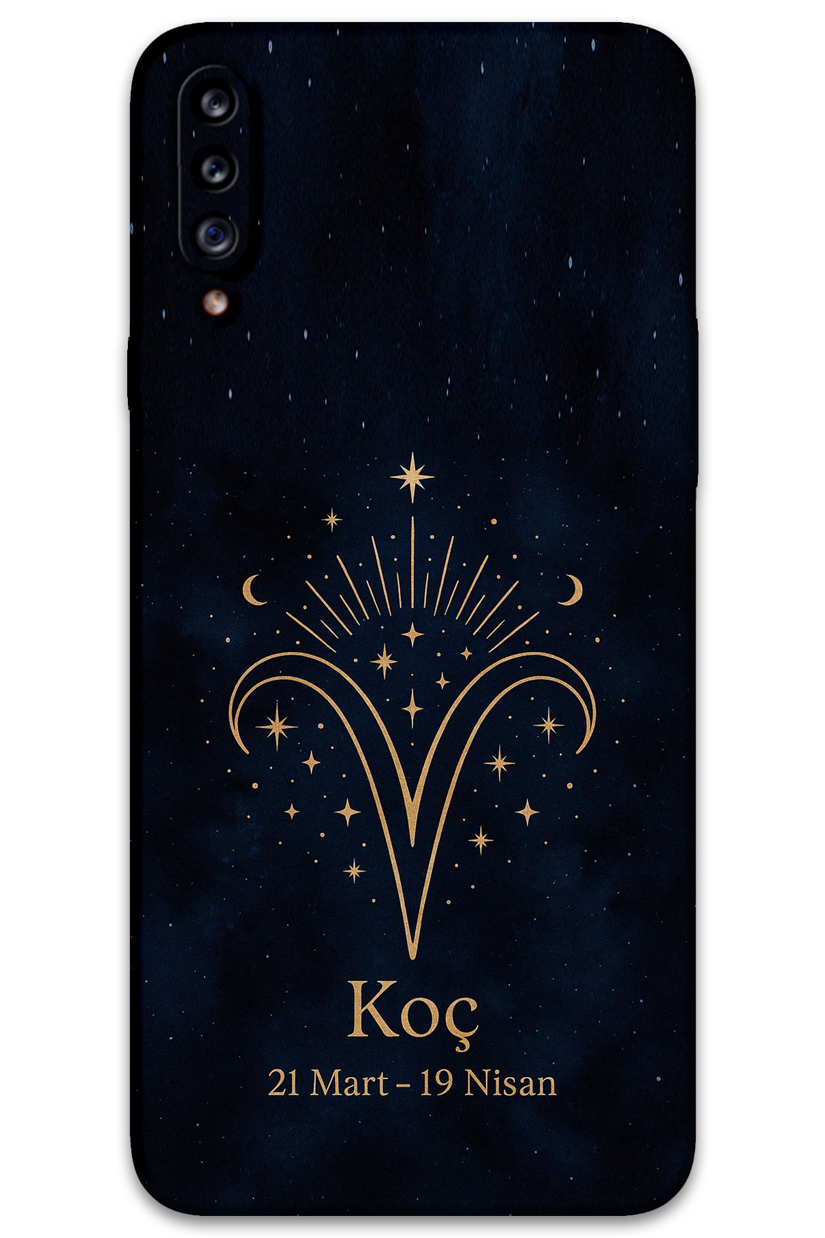 Gramaphone Galaxy A20s Uyumlu Koç Burcu Desenli Telefon Kılıfı + Ekran Koruyucu - 5768