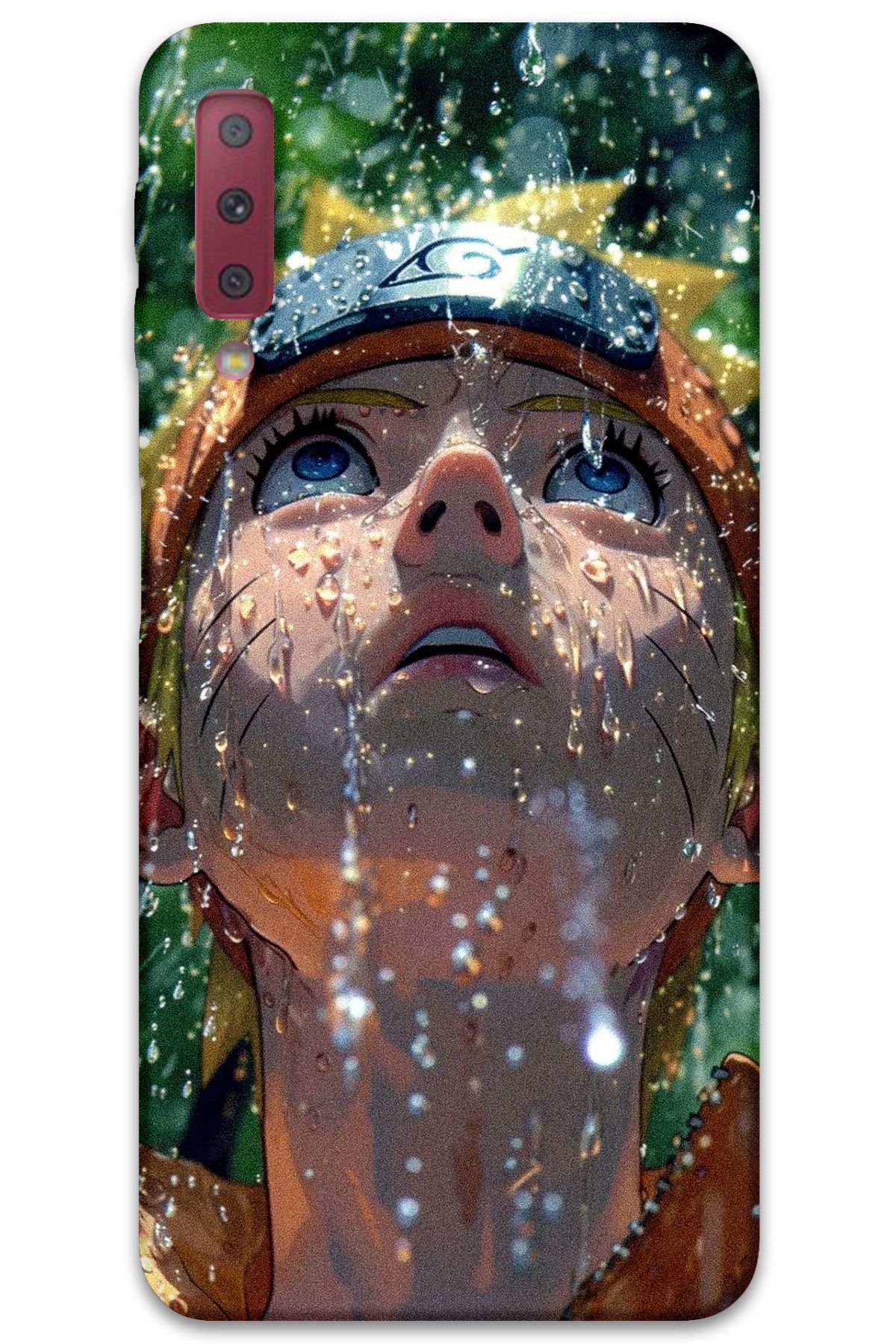 Gramaphone Galaxy A7 2018 Uyumlu Anime Desenli Telefon Kılıfı + Ekran Koruyucu - 5750