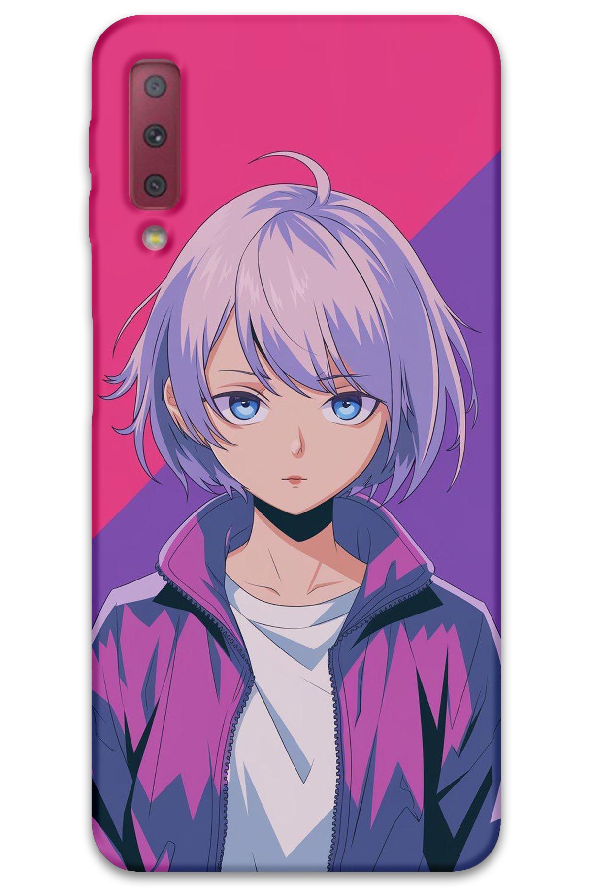 Gramaphone Galaxy A7 2018 Uyumlu Anime Desenli Telefon Kılıfı + Ekran Koruyucu - 5742