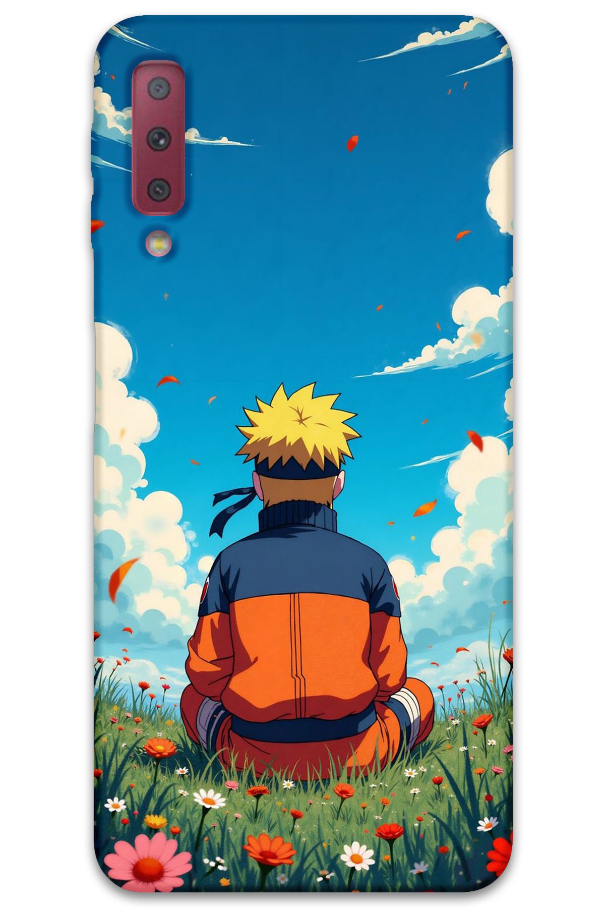 Gramaphone Galaxy A7 2018 Uyumlu Anime Desenli Telefon Kılıfı + Ekran Koruyucu - 5747