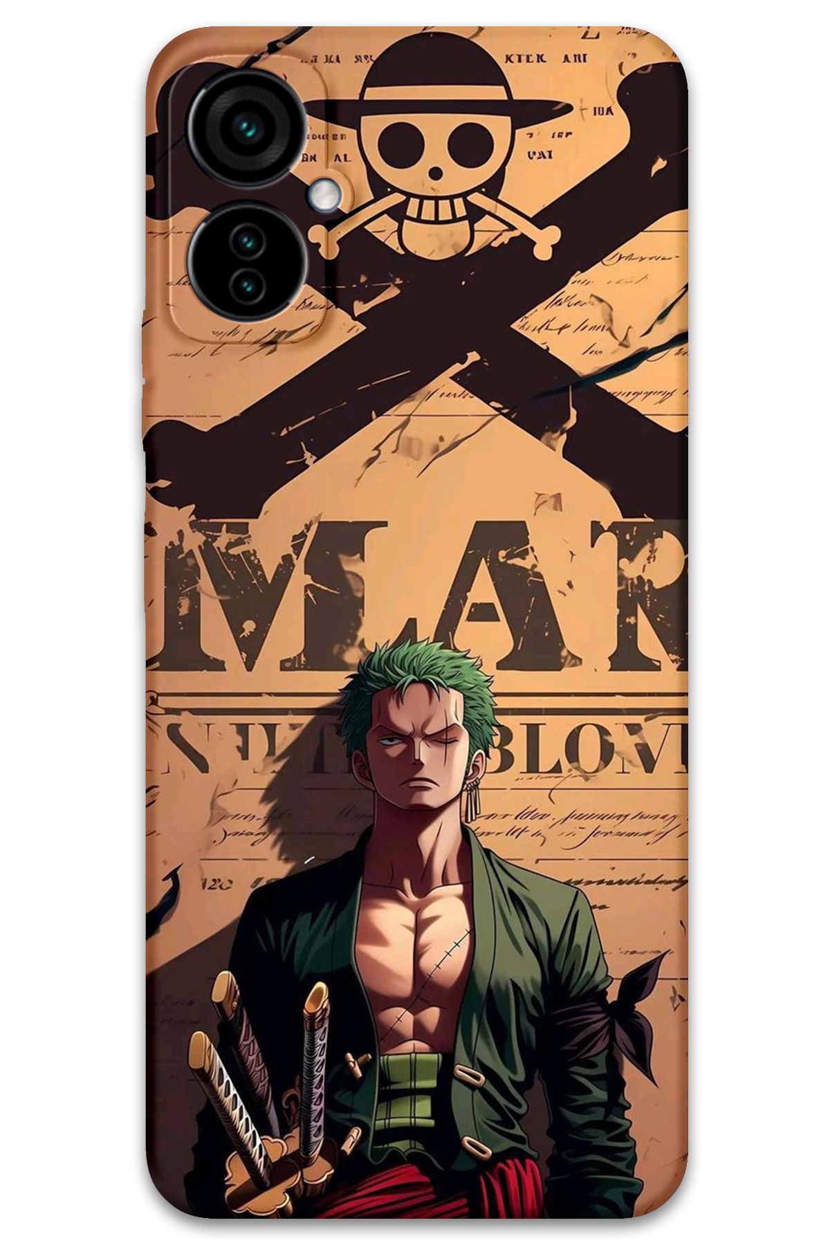 Gramaphone Tecno Camon 19 Neo Uyumlu Anime Desenli Telefon Kılıfı + Ekran Koruyucu - 5755