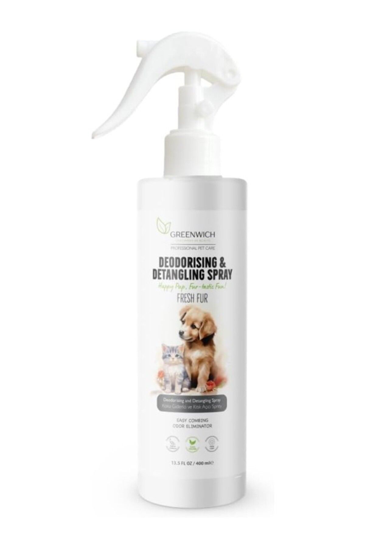 ShopZum Greenwich Köpek Tüy Açıcı Sprey 400 ml | Kolay Tarama | Kıtık Açıcı | Koku | Vegan