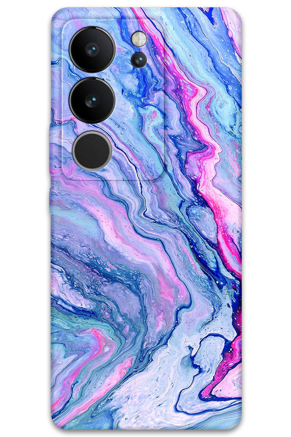 Gramaphone Vivo V29 Uyumlu Mermer Desenli Telefon Kılıfı + Ekran Koruyucu - 5816