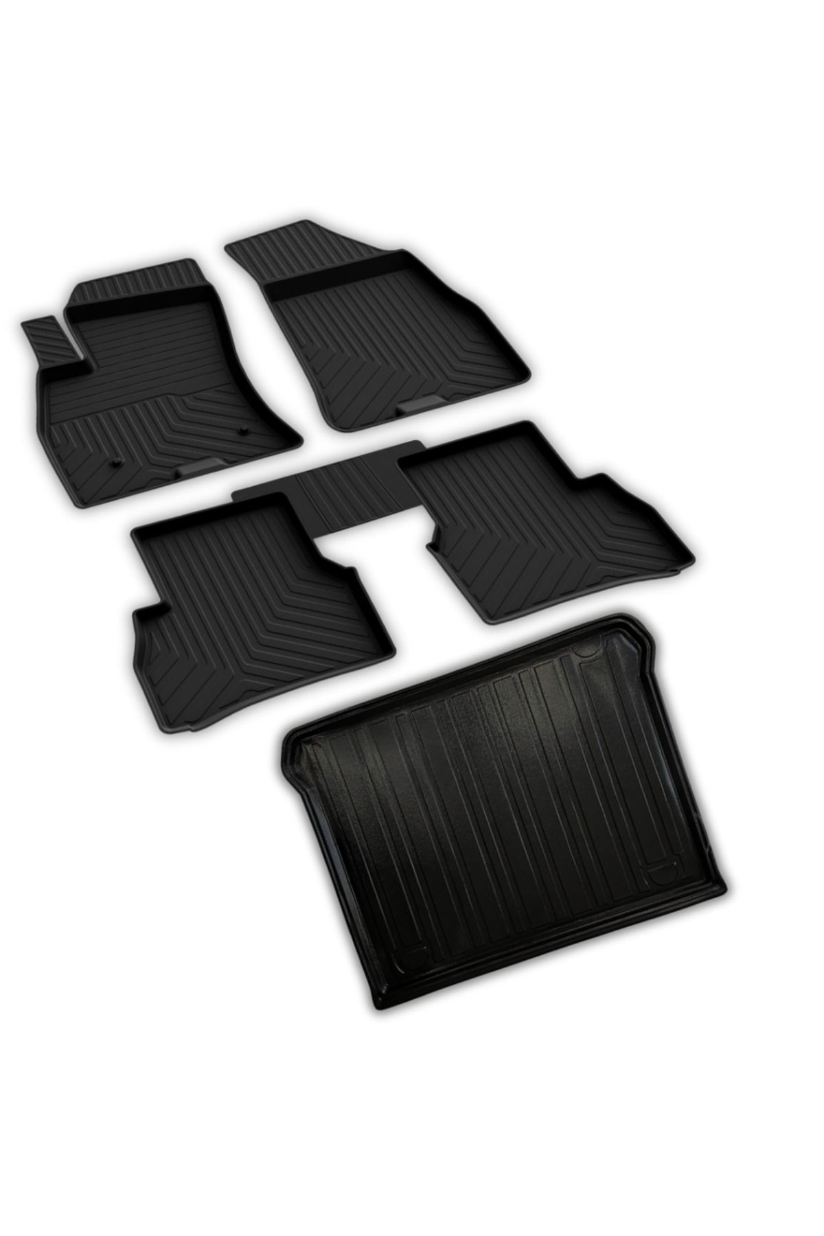 ferrous autoaccessories Fiat Doblo Ferrous 4D Paspas ve 3D Bagaj Havuzu 2010 2019