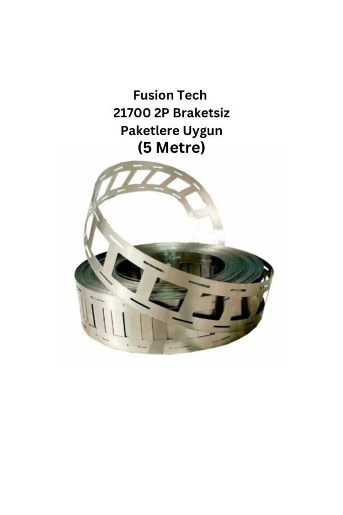Fusion Tech 2P Nikel Kaplama 21700 Pil Punta Şeridi – 5 Metre, 0.15mm Kalınlık – Braketsiz