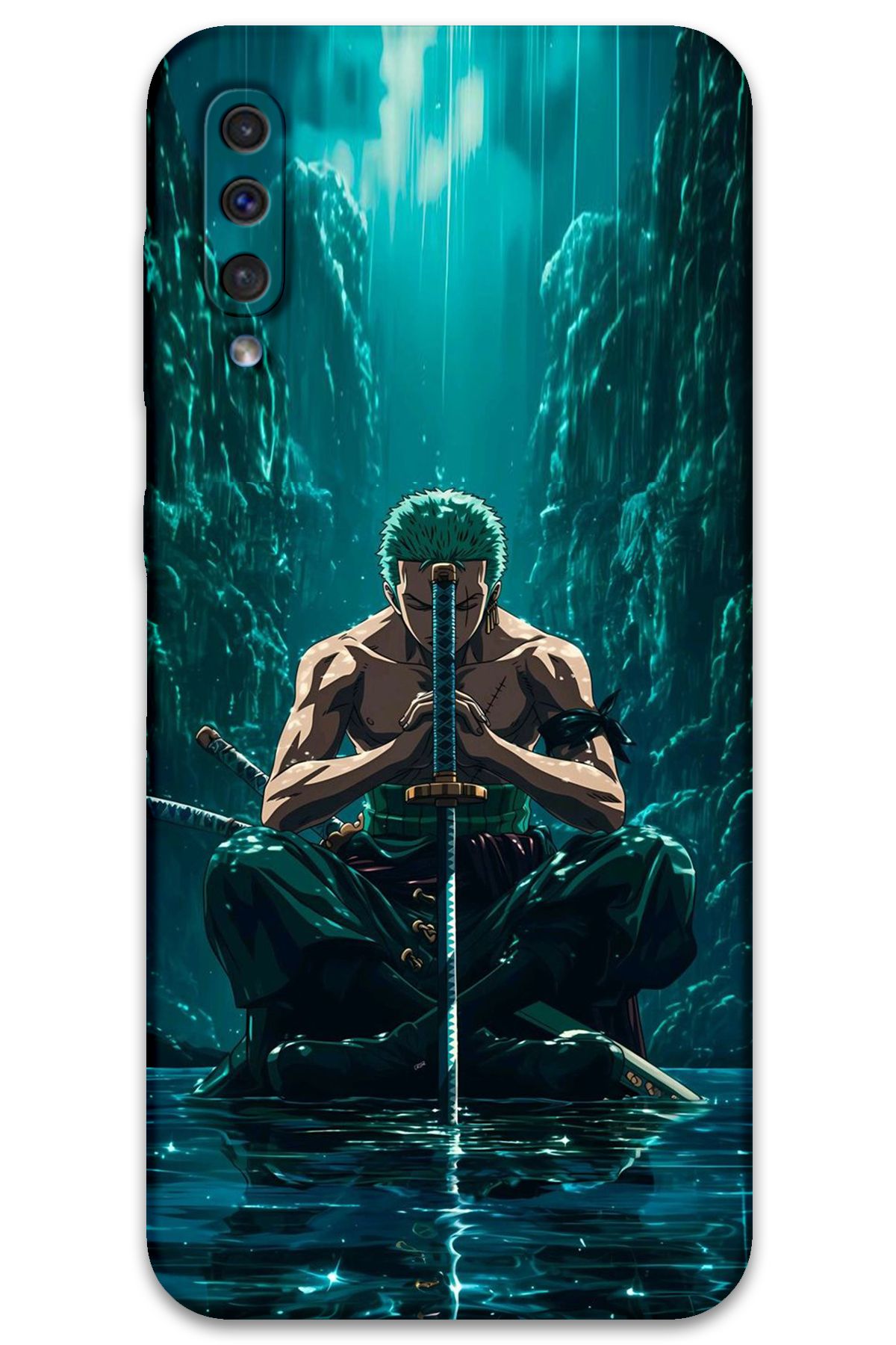 Gramaphone Galaxy A70 Uyumlu Anime Desenli Telefon Kılıfı + Ekran Koruyucu - 5757