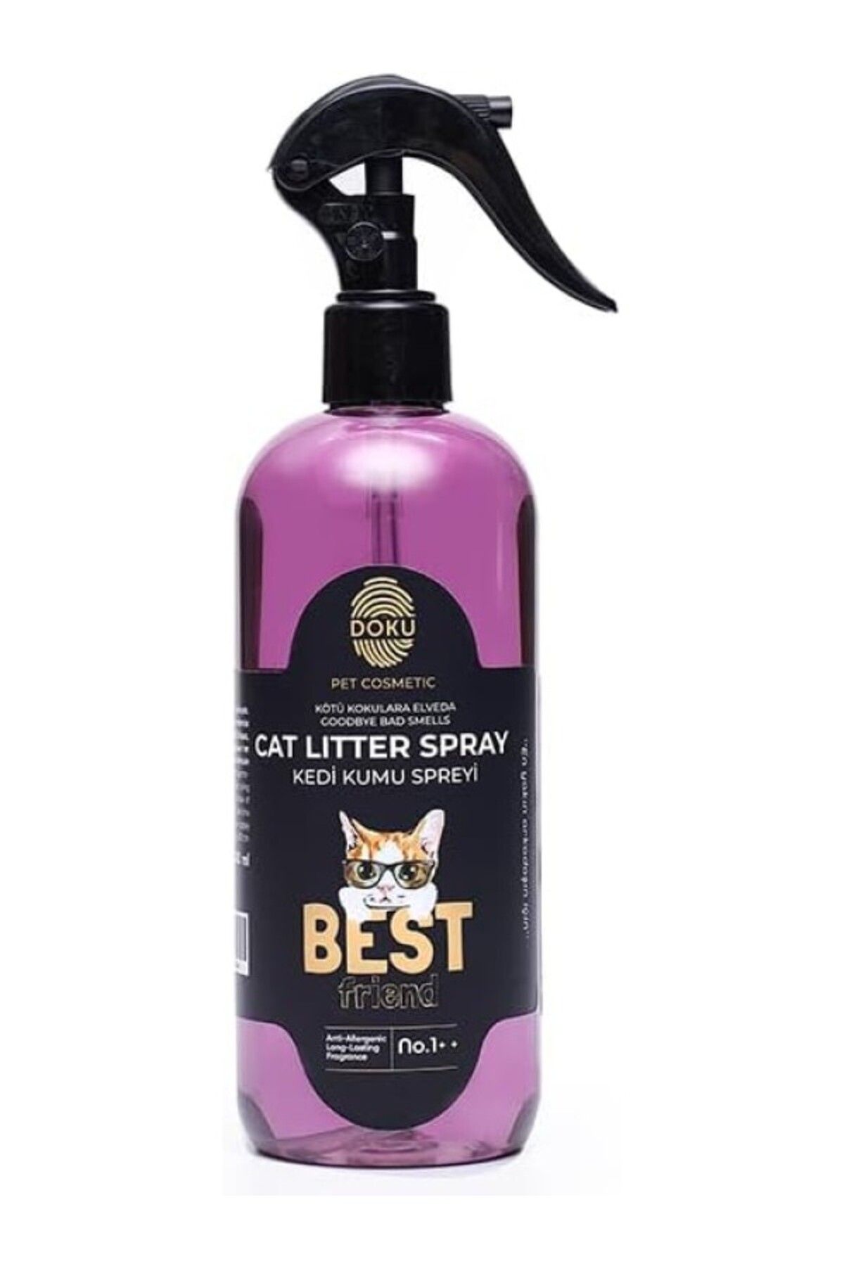 ShopZum Doku Pet Cosmetic Kedi Kumu Spreyi 400 Ml | Topaklanma Yapmayan Kedi Kumu Koku Giderici Sprey